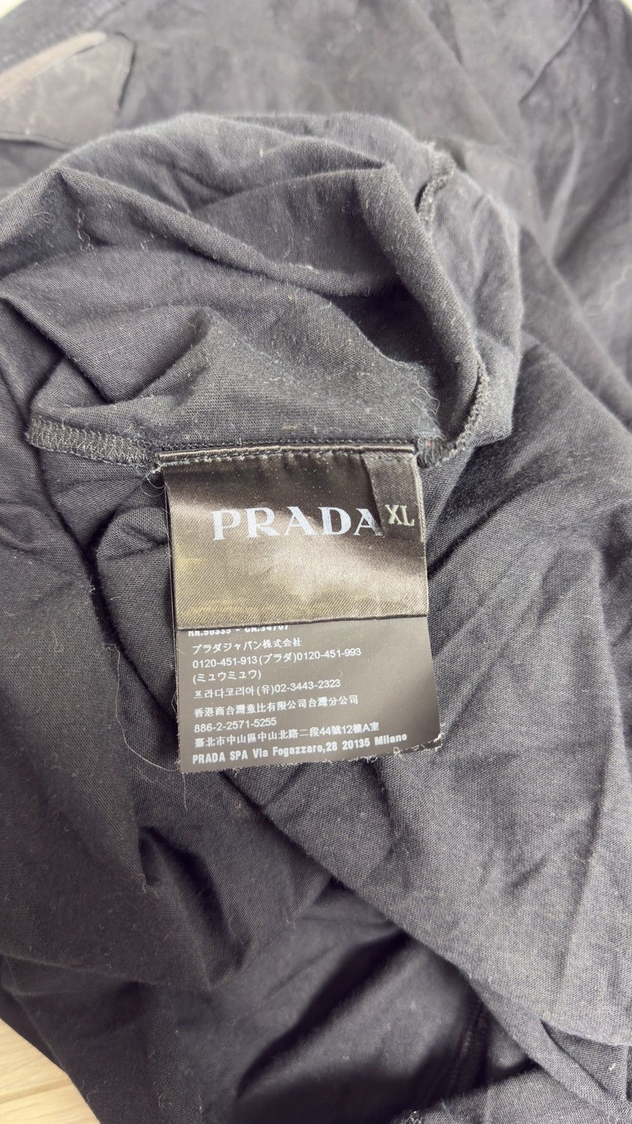 Prada Prada Cotton Black Logo Short Sleeve T Shirt Size US XL / EU 56 / 4 - 6 Thumbnail