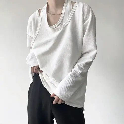 Japanese Brand Korean fashion style long sleeve halter T-shirt Size US M / EU 48-50 / 2 - 3 Thumbnail