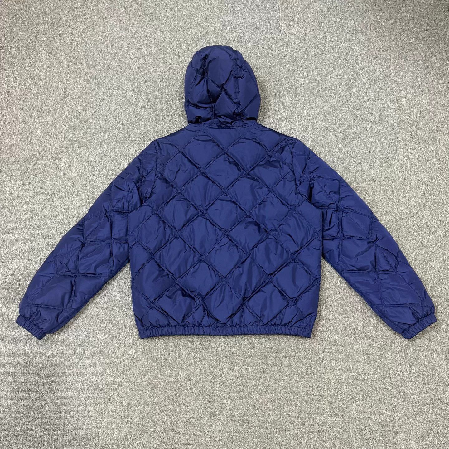 Prada Prada blue diamond quilted triangle down jacket 48 99 new Size XL / US 12-14 / IT 48-50 - 2 Thumbnail