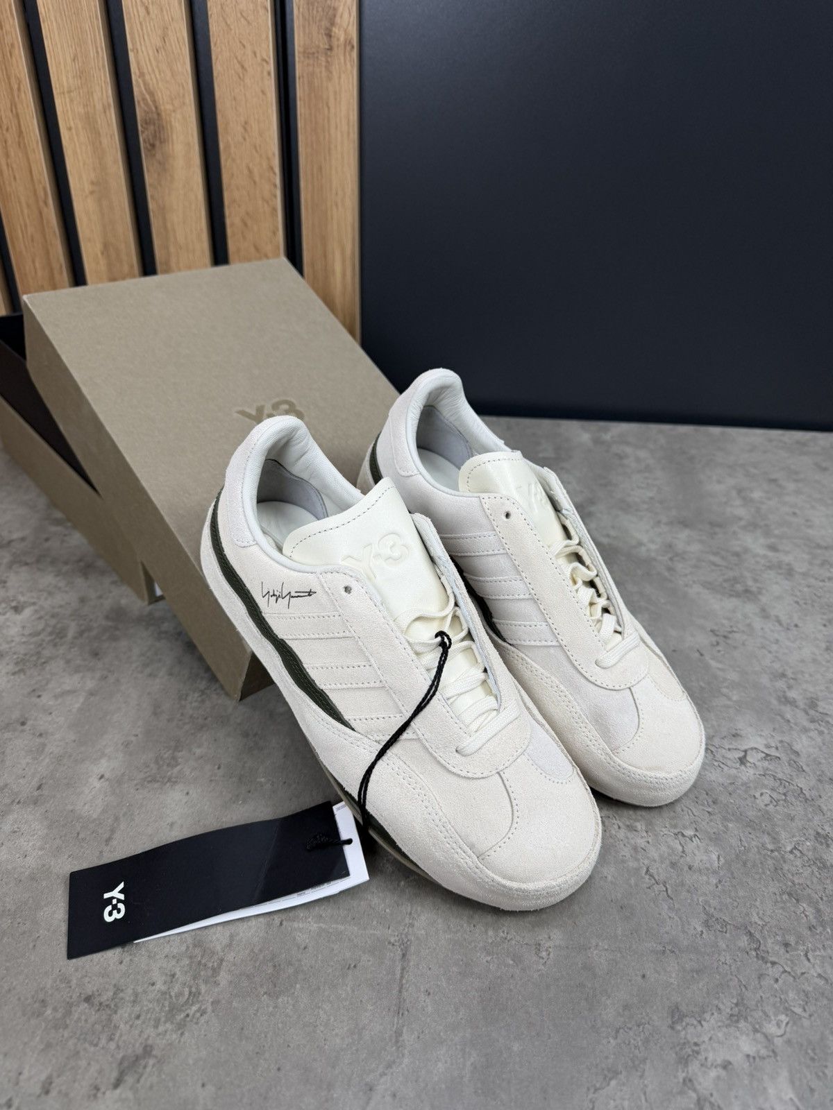 Adidas Adidas Y-3 Gazelle Cream White Sneakers Size 36 2/3 Size US 5.5 / IT 35.5 - 1 Thumbnail