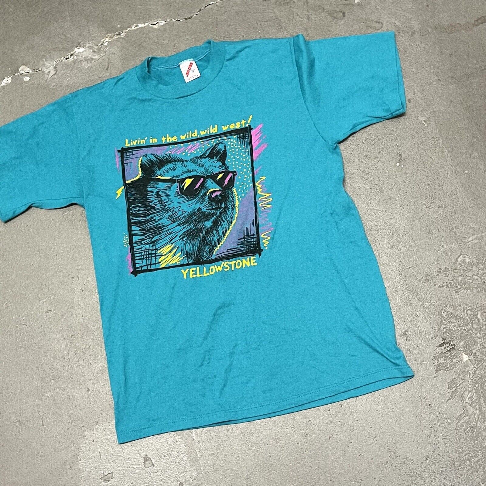Jerzees Vintage 1990’s Jerzees Yellowstone Graphic T-shirt M/L Size US M / EU 48-50 / 2 - 2 Thumbnail