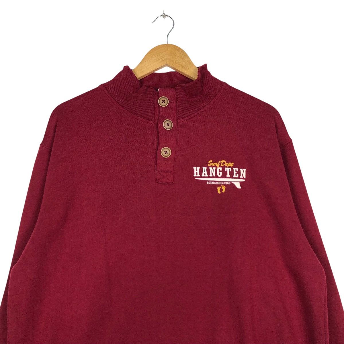 Hang Ten Vintage Hang Ten Pullover Sweatshirt Jumper Rare Size US M / EU 48-50 / 2 - 2 Thumbnail