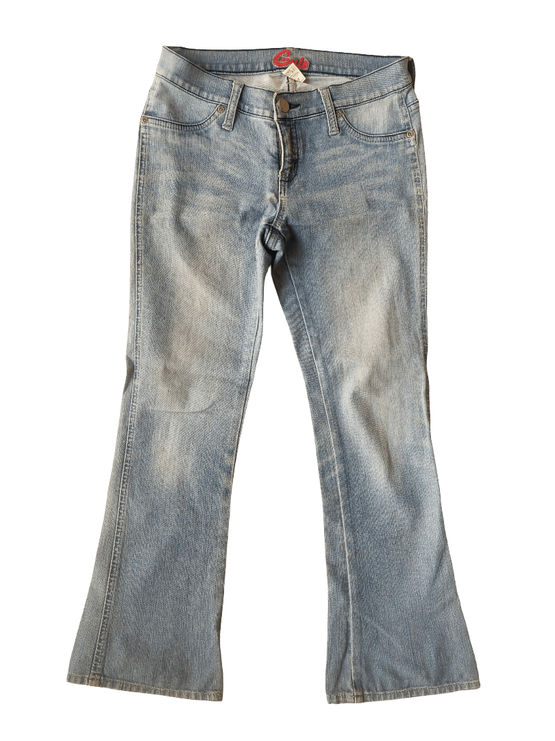 Hysteric Glamour Blue Cult Y2K Bootcut Jeans – Japan Market Rare Denim Size 31" - 4 Thumbnail