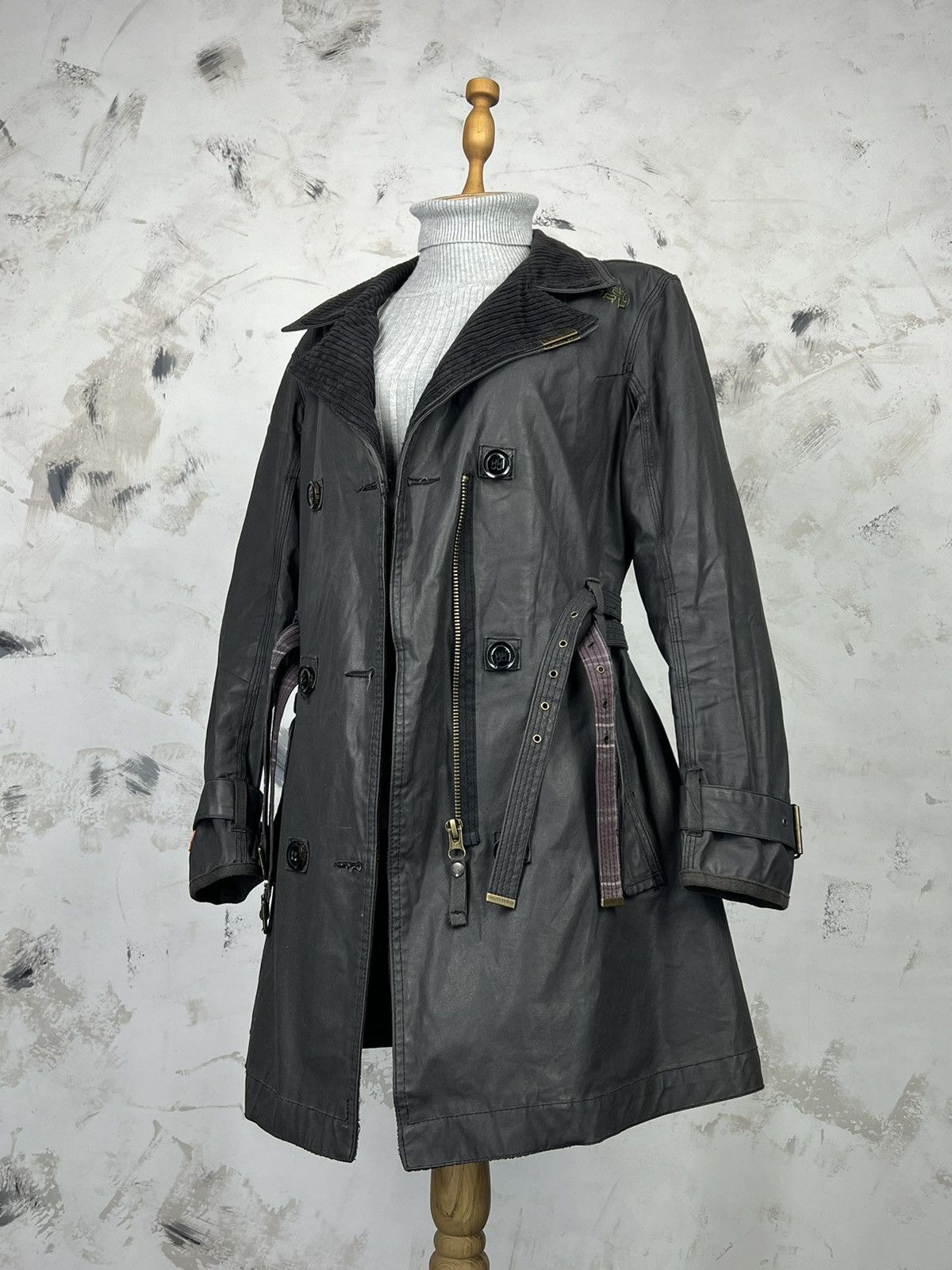 Superdry Vintage Superdry Safari Jacket Waxed Coat Size L Size L / US 10 / IT 46 - 1 Thumbnail