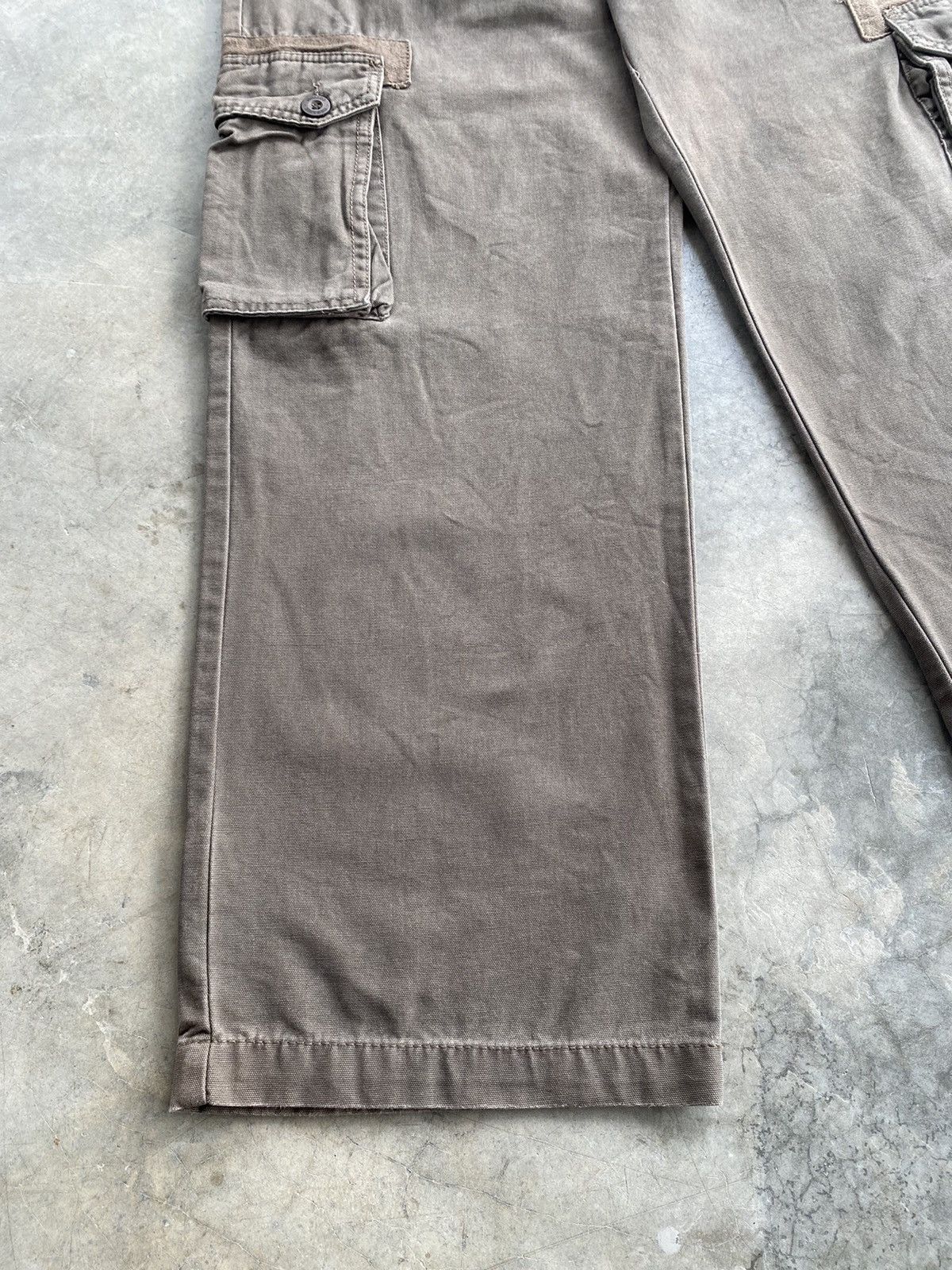 JNCO × Japanese Brand Baggy Jeans Green Source Sun Faded Chocolate/Green Cargo Size US 30 / EU 46 - 2 Thumbnail