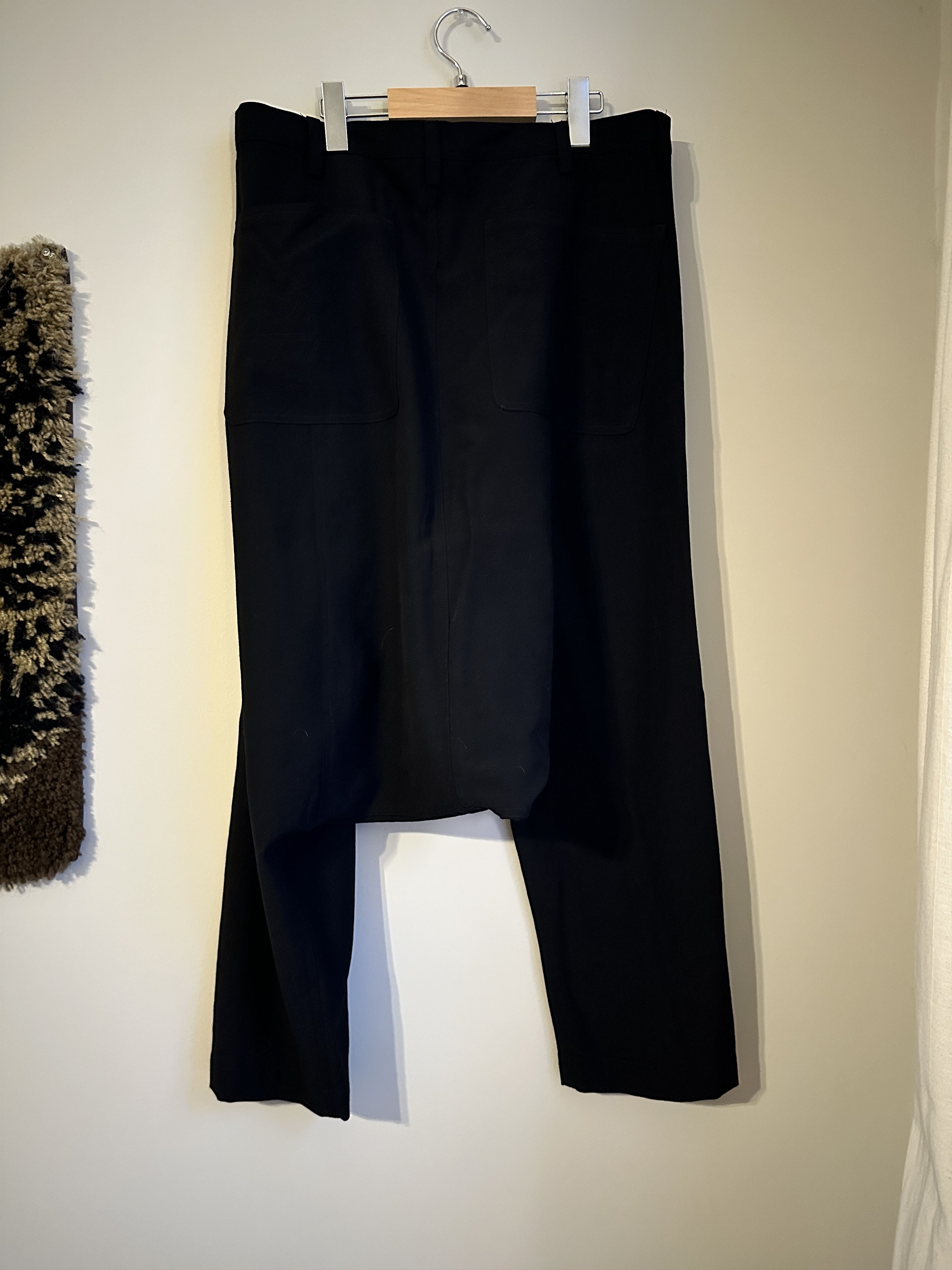 Yaponskii Wool Drop Crotch Pants, Free Size - toestory.in