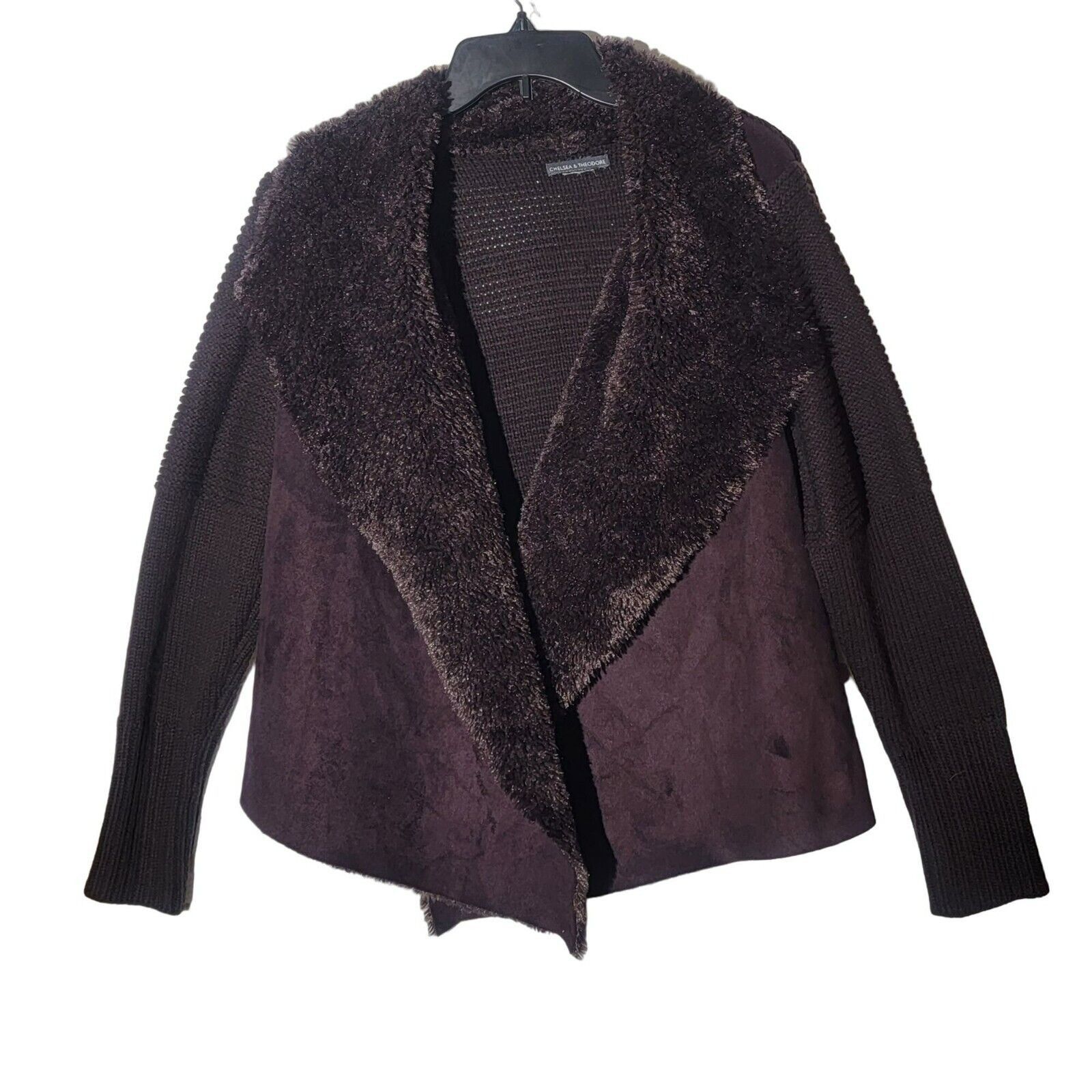 Other ❤️CHELSEA & THEODORE M Women's Brown FAUX FUR TEDDY Coat Car Size M / US 6-8 / IT 42-44 - 2 Thumbnail