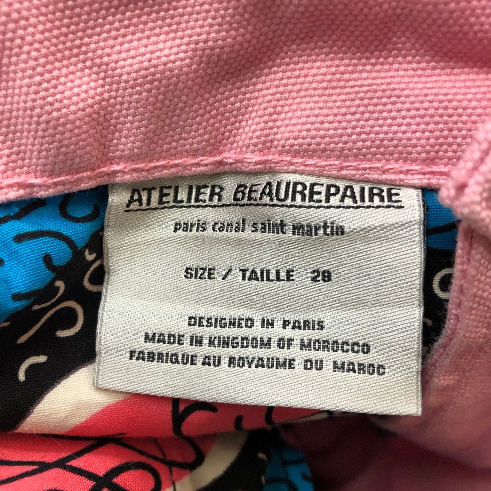 Other Atelier Beaurepaire Marie Canvas Pants Womens 28 x23 Pink Size 28" / US 6 / IT 42 - 9 Thumbnail