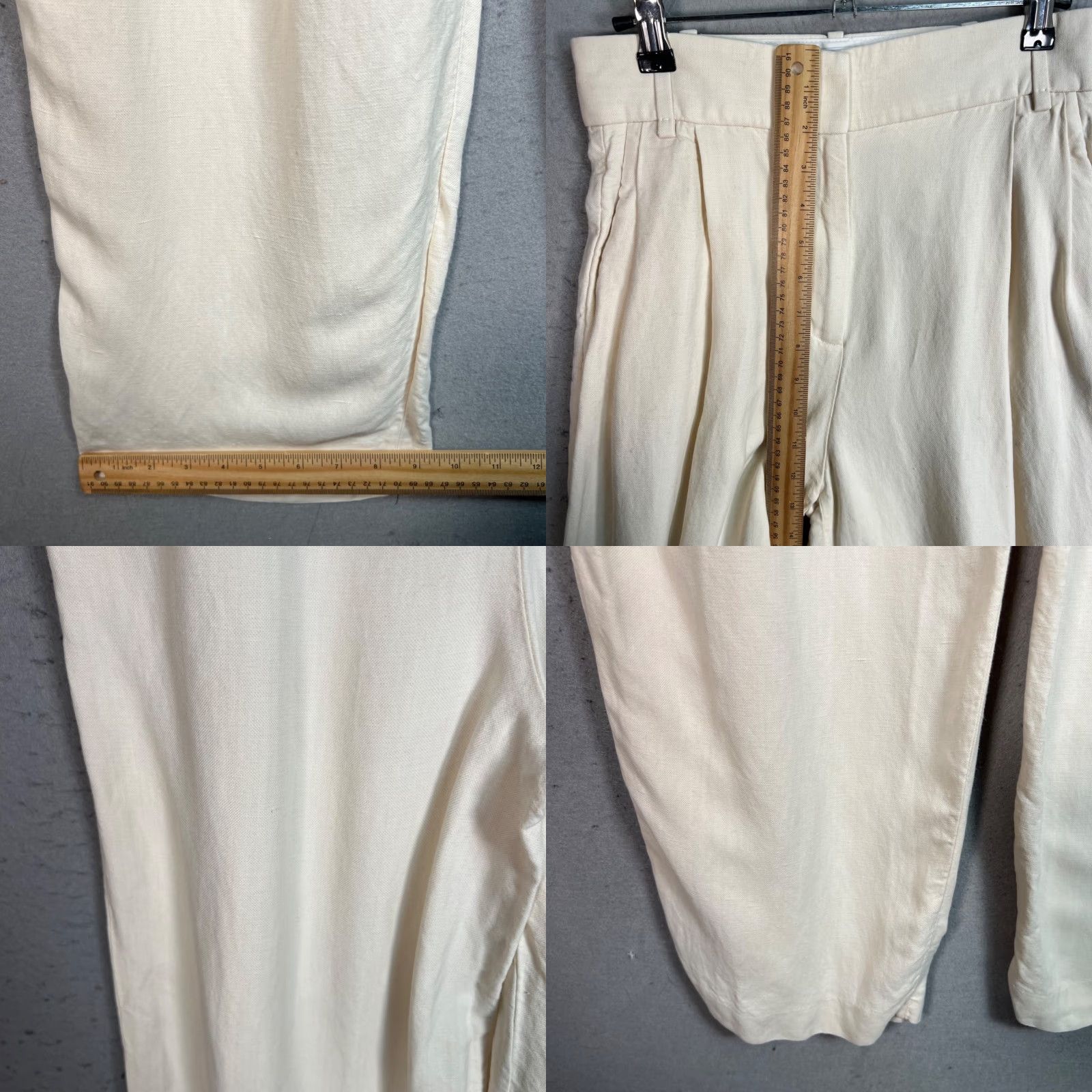 Victoria Beckham VINTAGE Victoria Beckham x Mango Cream High-Waist Pleated Pants Womens Size 2 Size 26" / US 2 / IT 38 - 8 Thumbnail