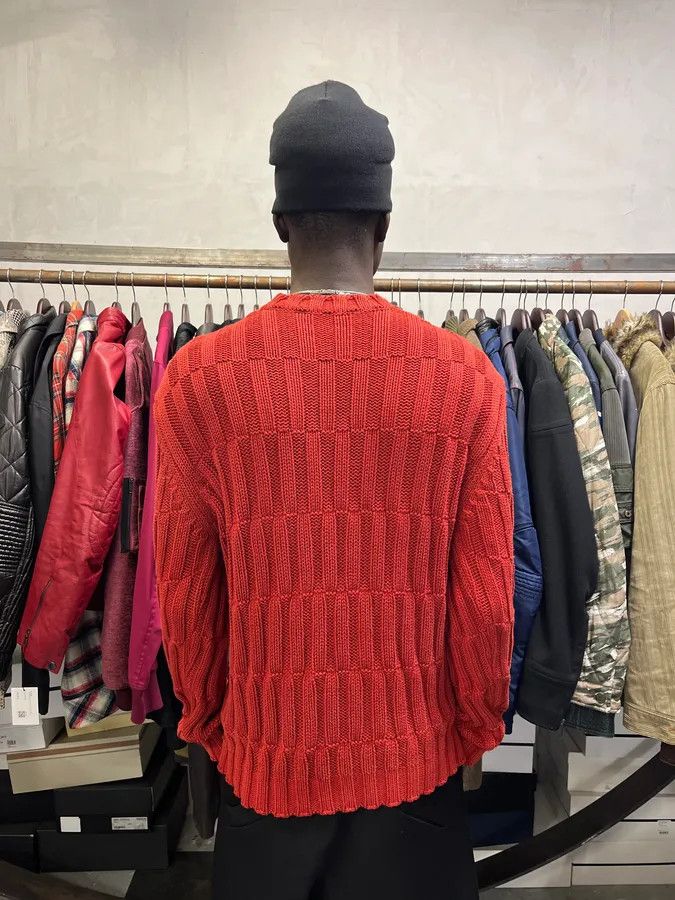 Daniele Alessandrini 2000s Daniele Alessandrini Red Symmetry Sweater Size US S / EU 44-46 / 1 - 6 Thumbnail