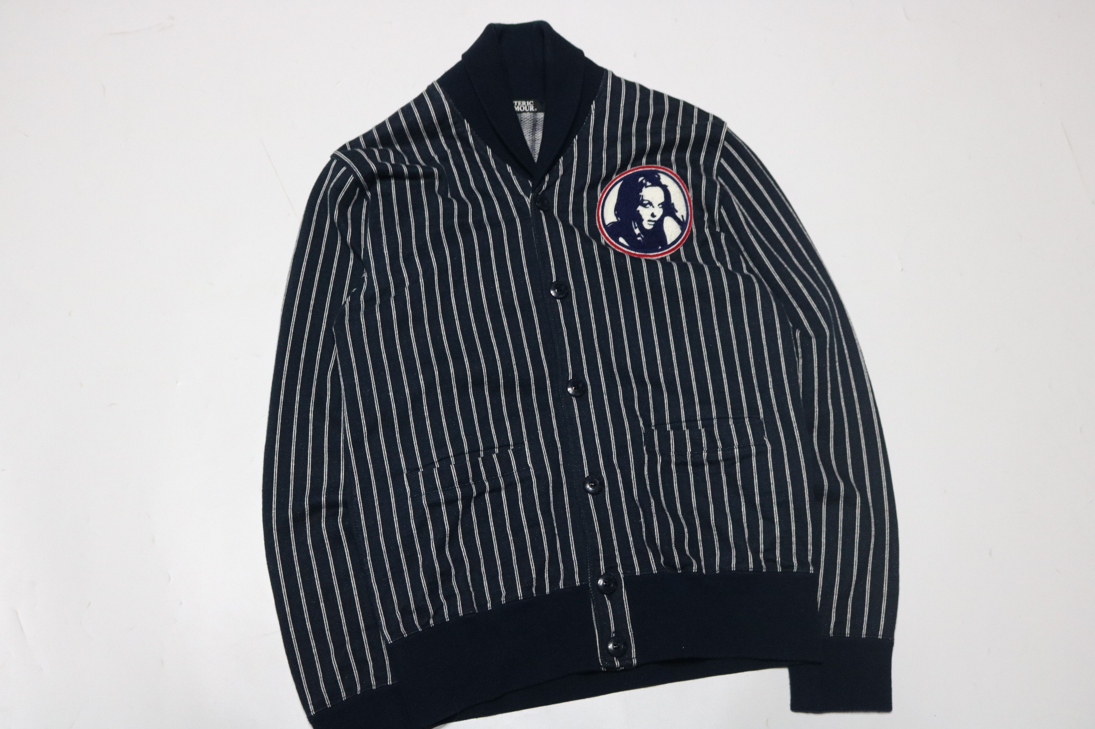 Hysteric Glamour HYSTERIC GLAMOUR Striped Button Shawl Jacket Size M / US 6-8 / IT 42-44 - 3 Thumbnail