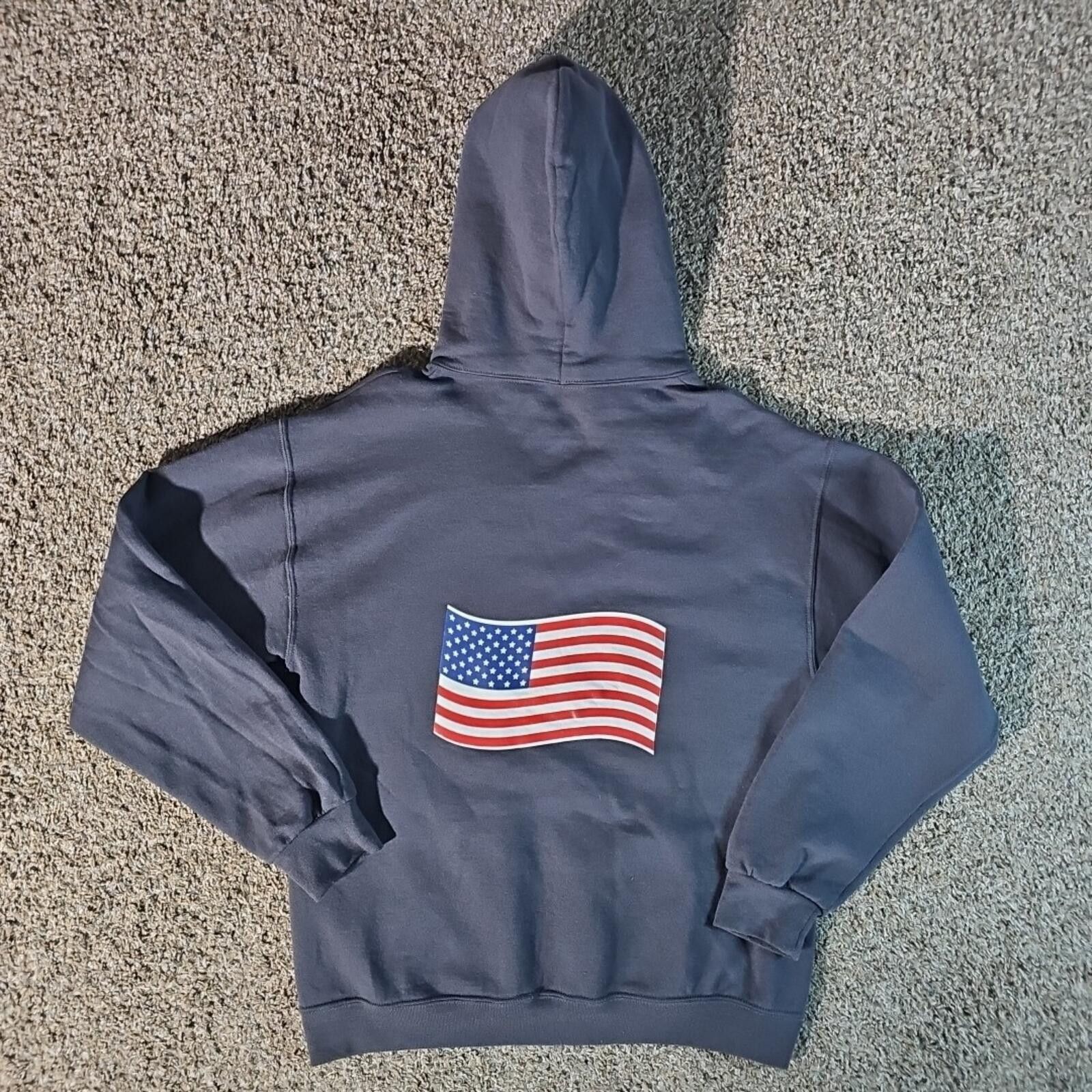 Jerzees Nublend Jerzees USA & flag Hoodie M Size US M / EU 48-50 / 2 - 7 Thumbnail