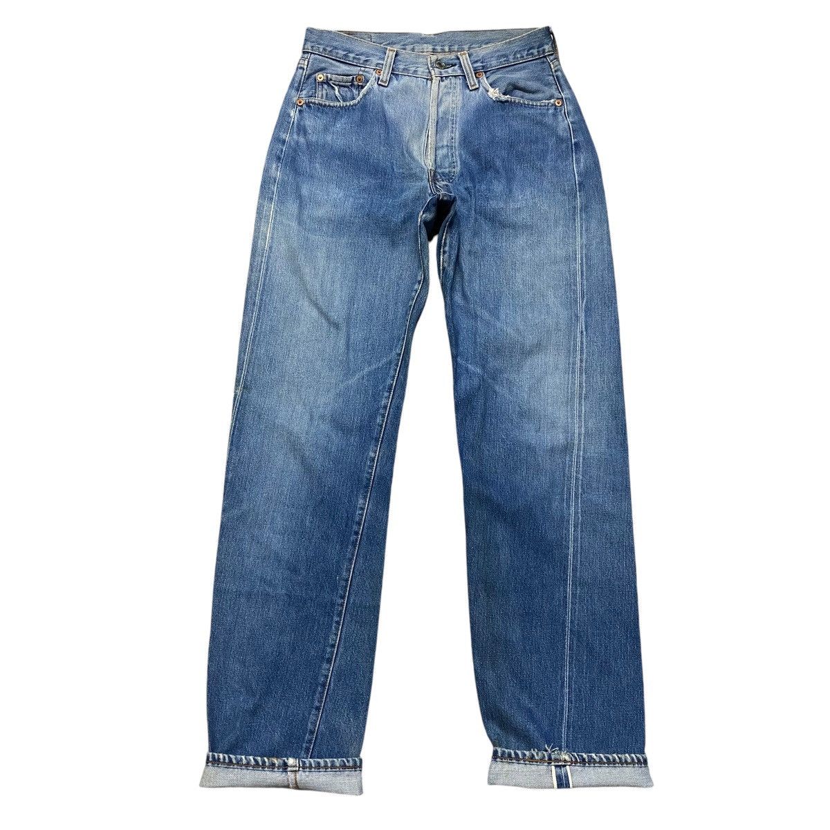 Levi's Vintage 90s Levis 501 Big E Selvedge Jeans Size US 28 / EU 44 - 2 Thumbnail