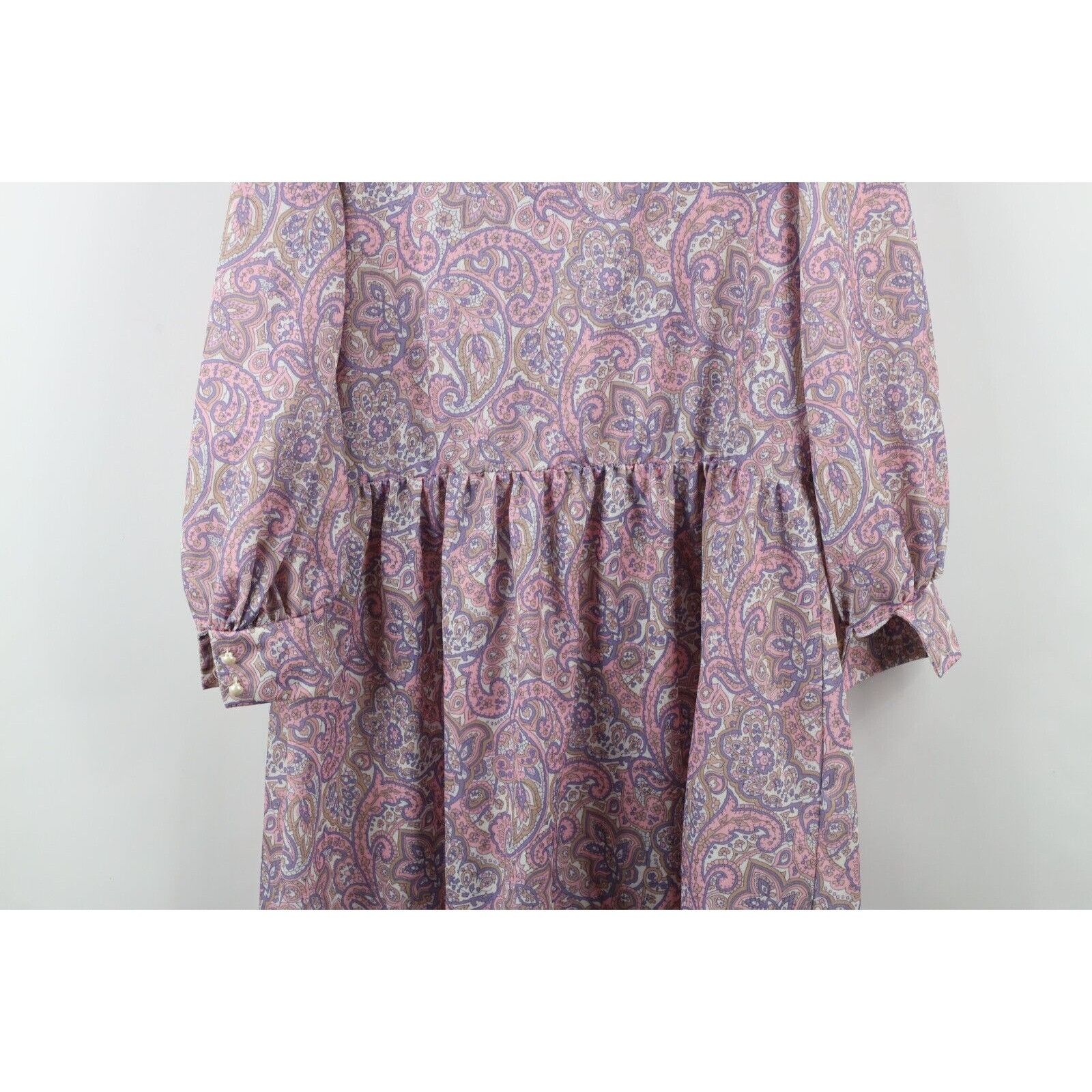 Vintage Vintage 70s Country Primitive Lace Collar Kni Size XL / US 12-14 / IT 48-50 - 15 Thumbnail