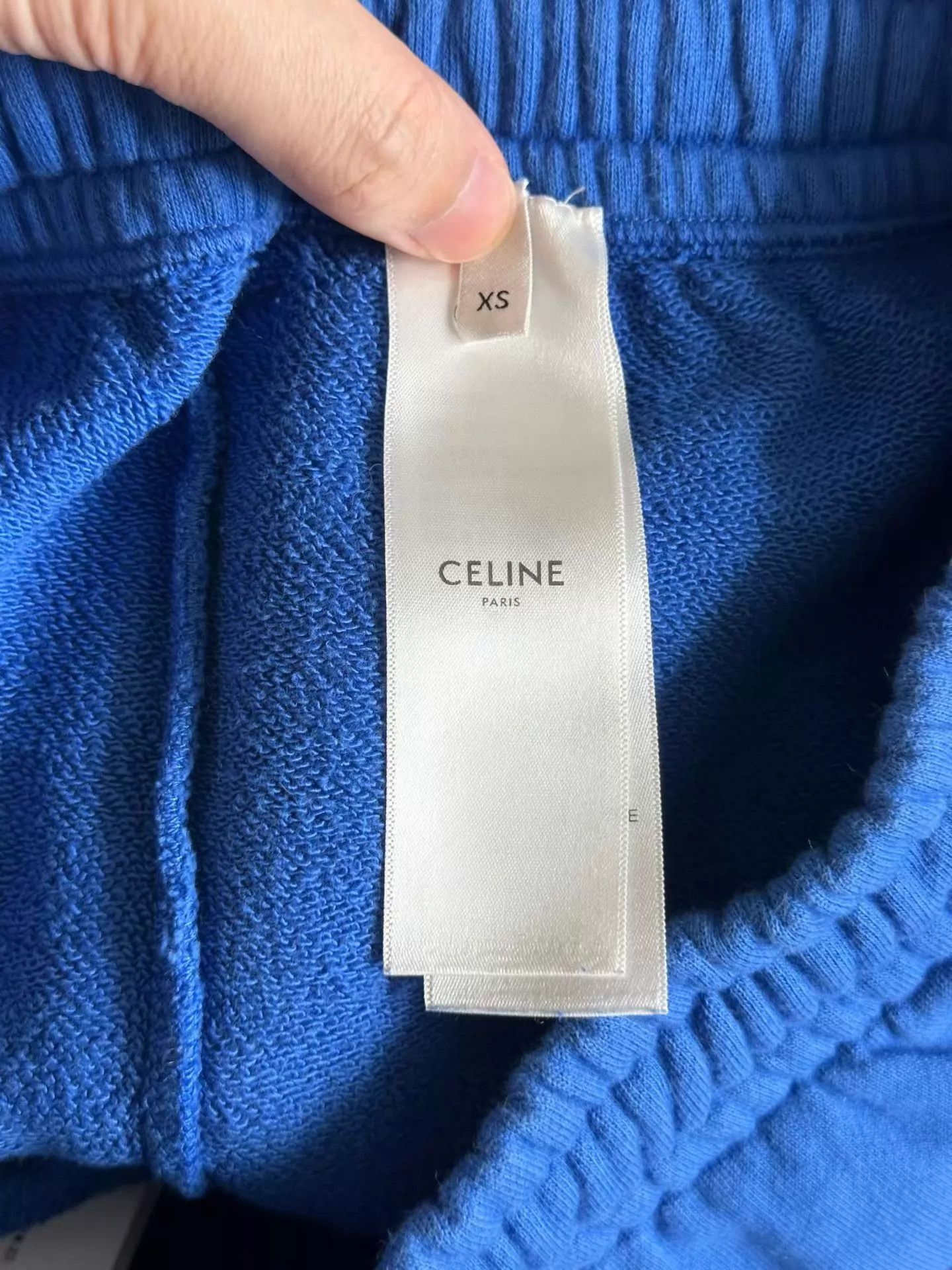 Celine CELINE Blue Logo Sweatpants Women's XS Size 25" / US 0 / IT 36 - 4 Thumbnail