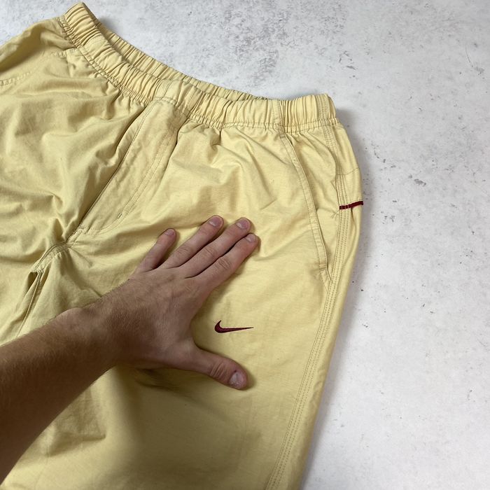 Nike 90s Rare Vintage Nylon Nike Track Pants Swoosh Y2K Baggy Grailed