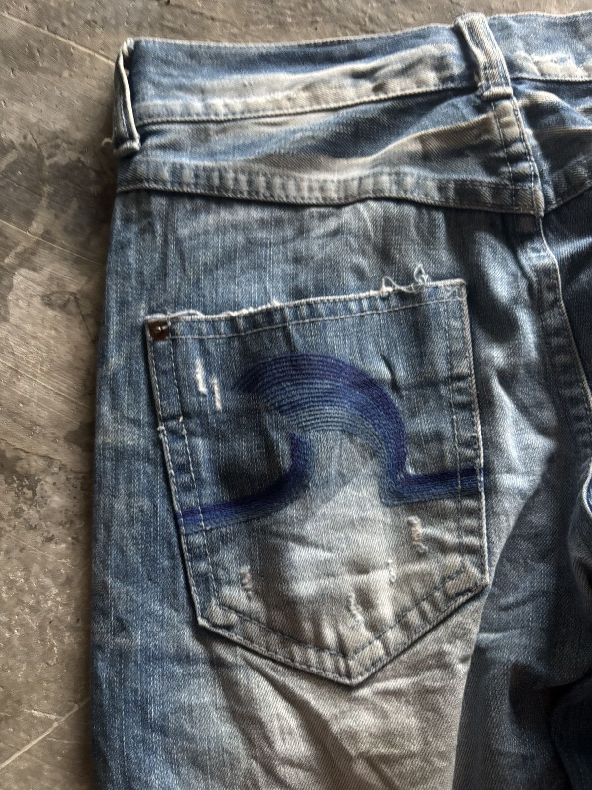 If Six Was Nine RED PEPPER JAPANESE DENIM DISTRESSED WASHED REPAIRED PUNK Size US 30 / EU 46 - 21 Thumbnail