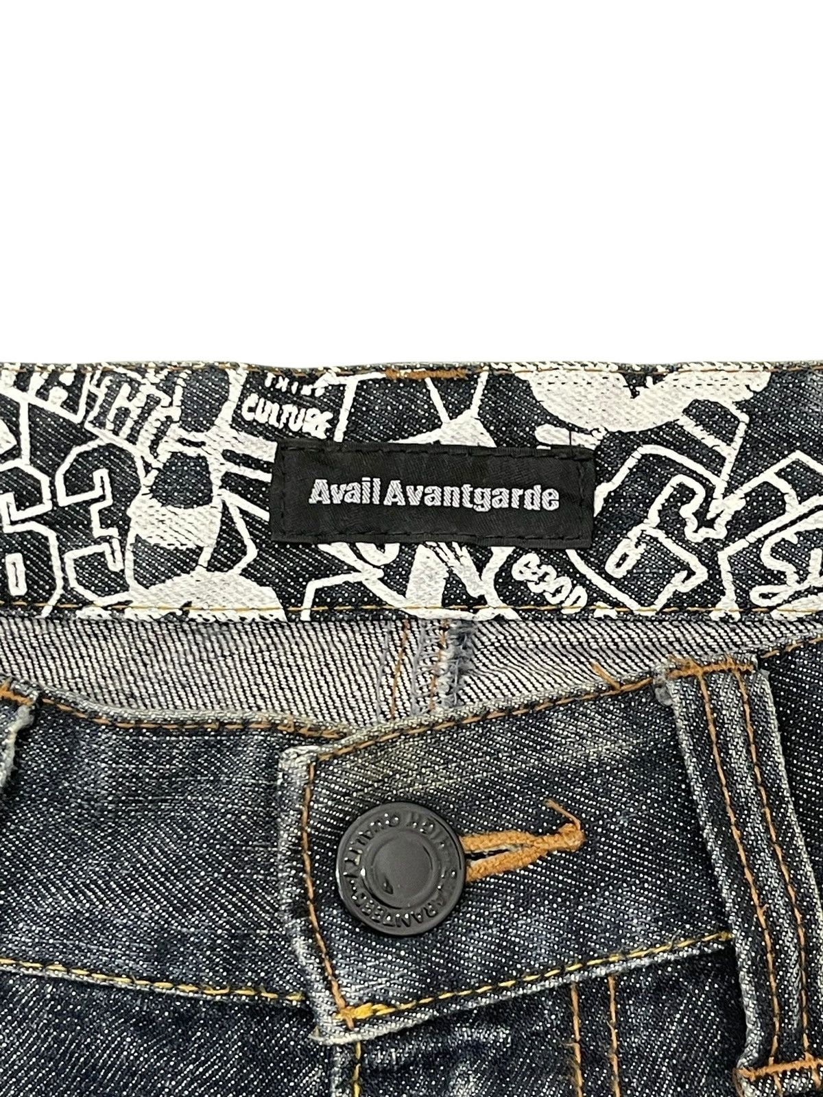 14th Addiction Distress Jeans Avail Avantgarde Embroydery Regular ERD 2🟦6 Size US 32 / EU 48 - 8 Thumbnail