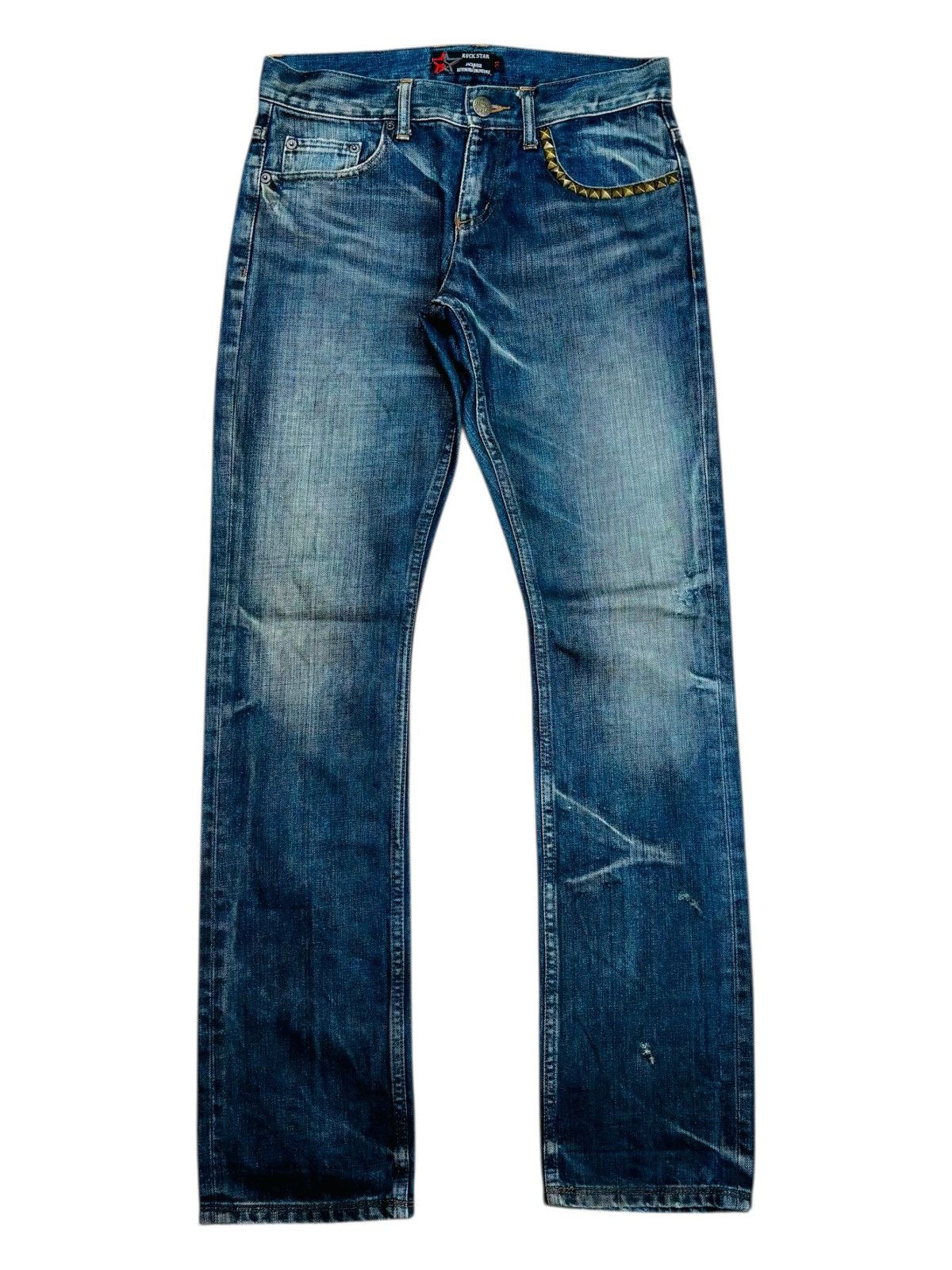 JACKROSE Archive Jackrose x Kiyokiba Shunsuke - Rockstar Denim Pants Size US 30 / EU 46 - 1 Thumbnail