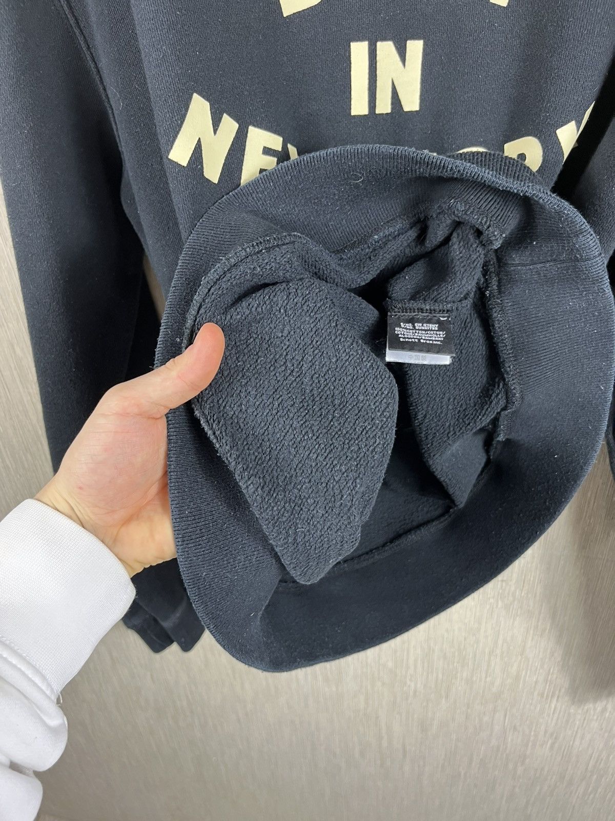 Schott × Vintage Vintage Schott born in New York sweatshirt spellout crewneck Size US XL / EU 56 / 4 - 15 Thumbnail