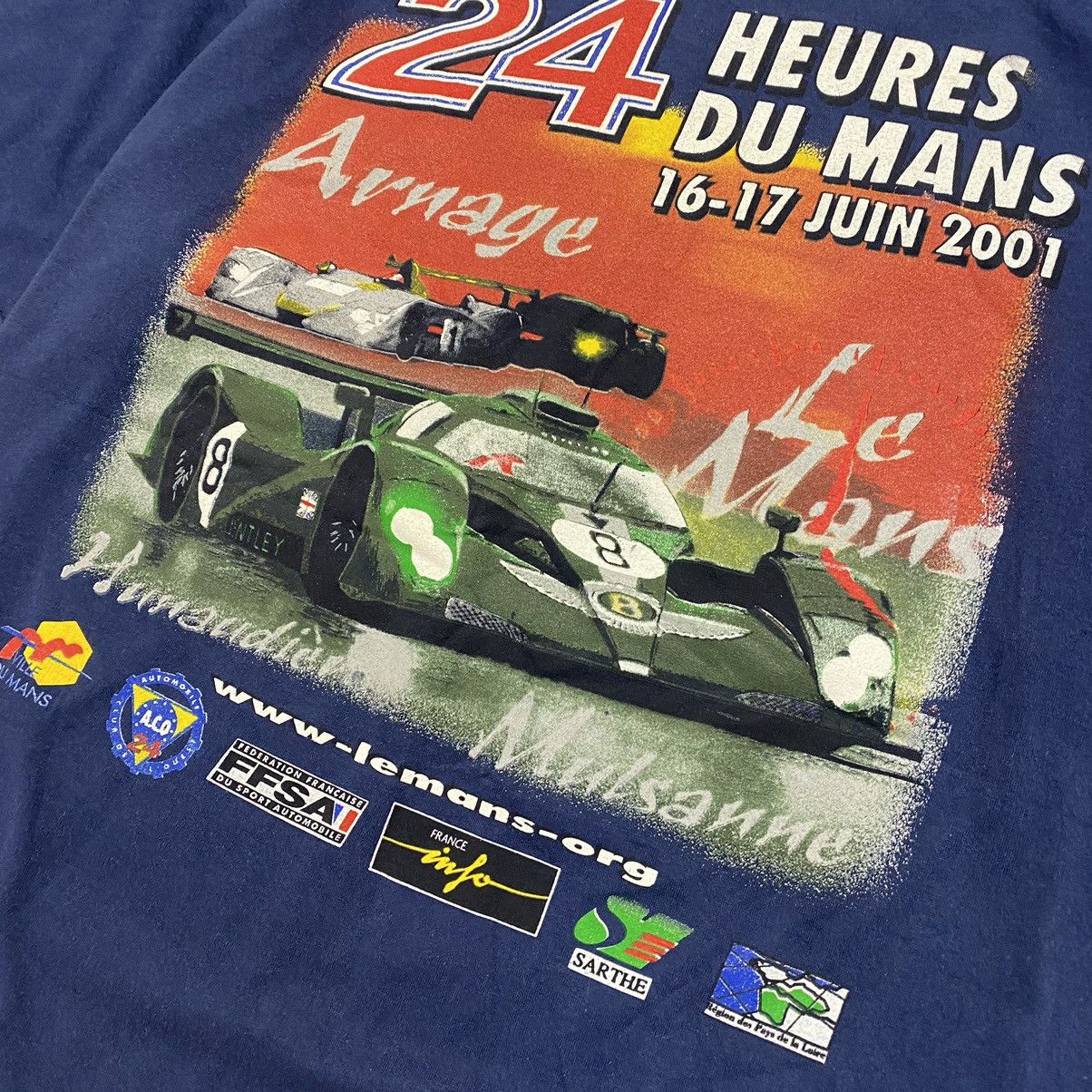 Vintage Vintage Bentley Racing Nascar Big Logo 90’s tee Size US XXL / EU 58 / 5 - 4 Thumbnail