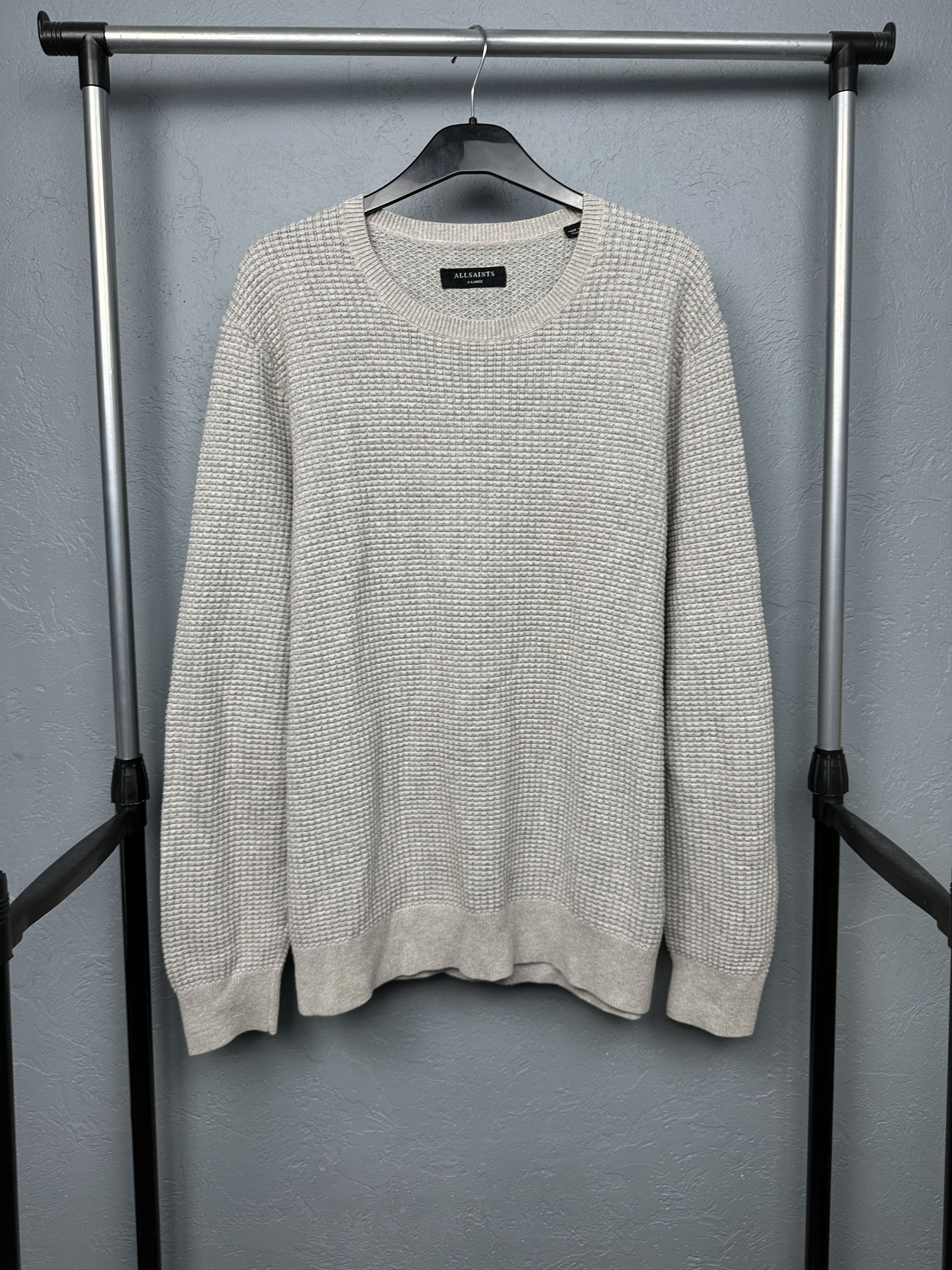 Allsaints Allsaints Mens Rye Crew Neck Knit Sweater Size US XL / EU 56 / 4 - 1 Thumbnail
