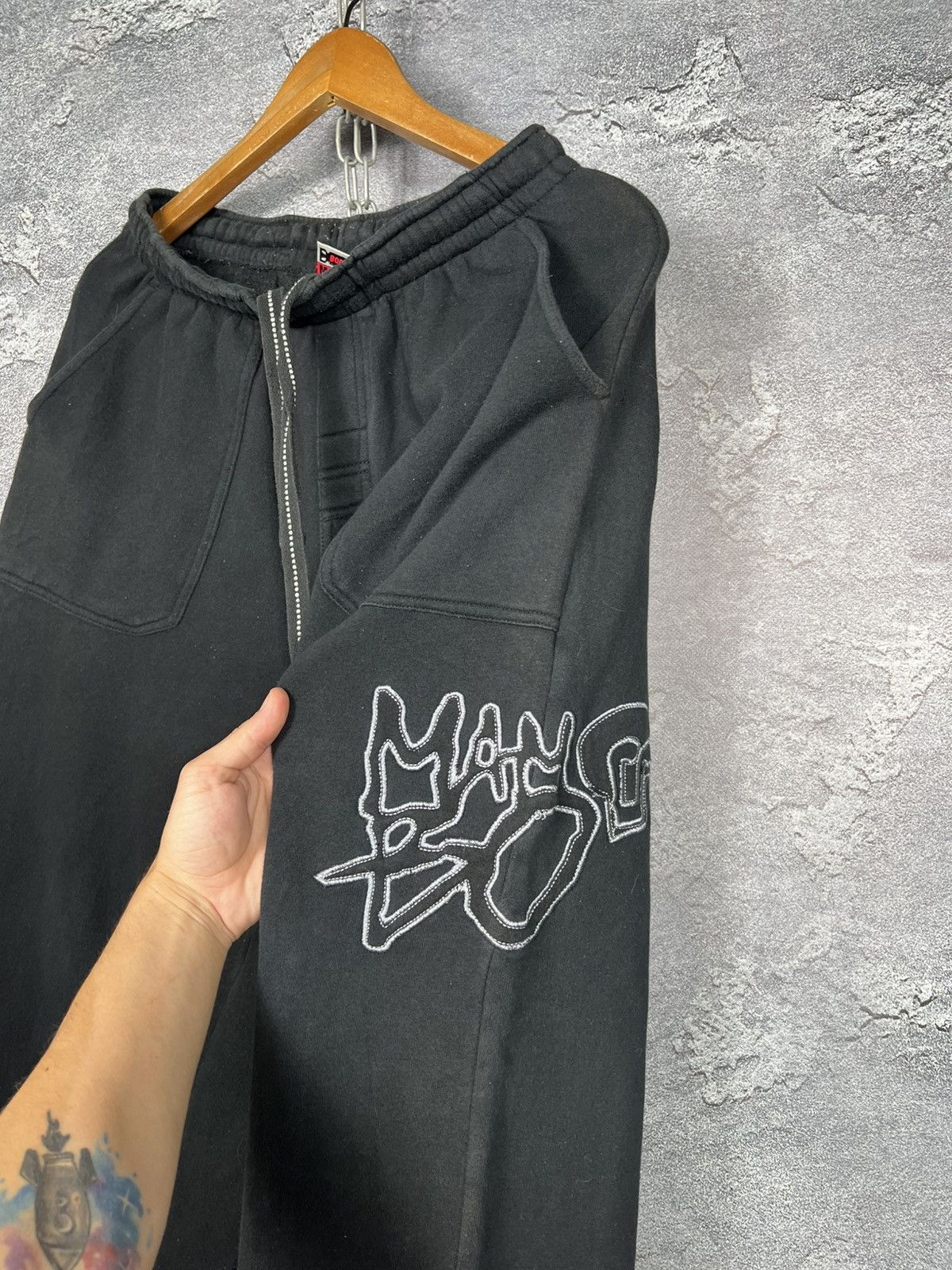 Mambo Vintage Mambo Baggy Flare Sweatpants With Logo Size 29" - 9 Thumbnail