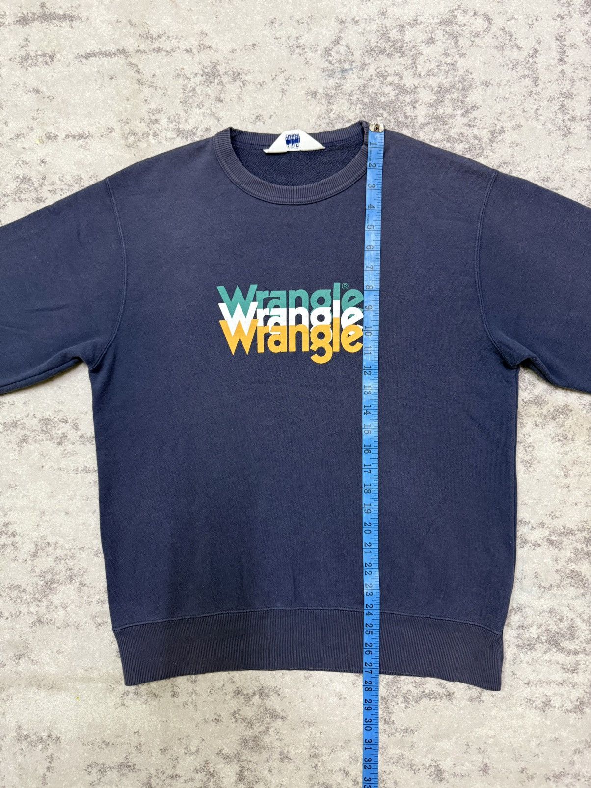 Wrangler Sun faded🔥Vintage Wrangler Biglogo Crewneck Sweatshirt Size US M / EU 48-50 / 2 - 15 Thumbnail