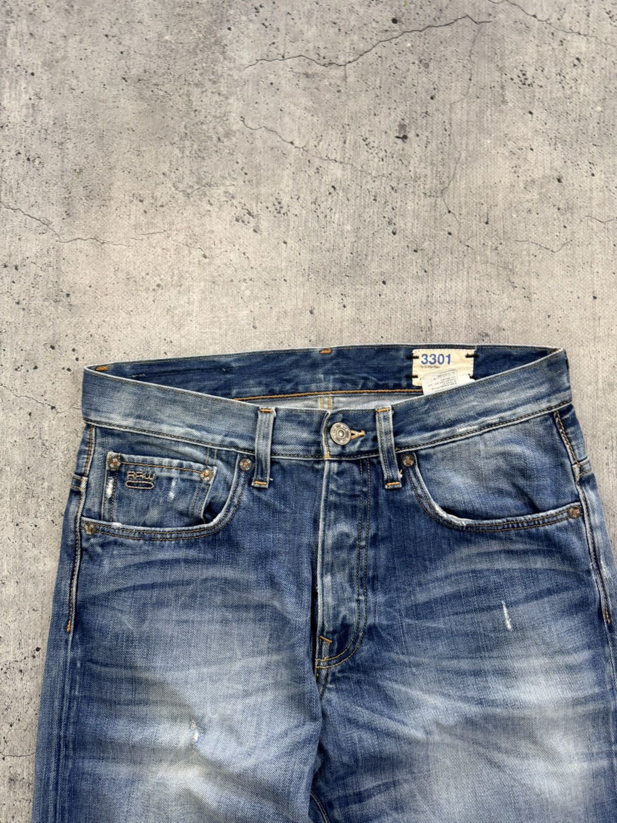 G-Star Rare Vintage G-Star Raw Denim Flared Jeans Y2K Size US 30 / EU 46 - 7 Thumbnail