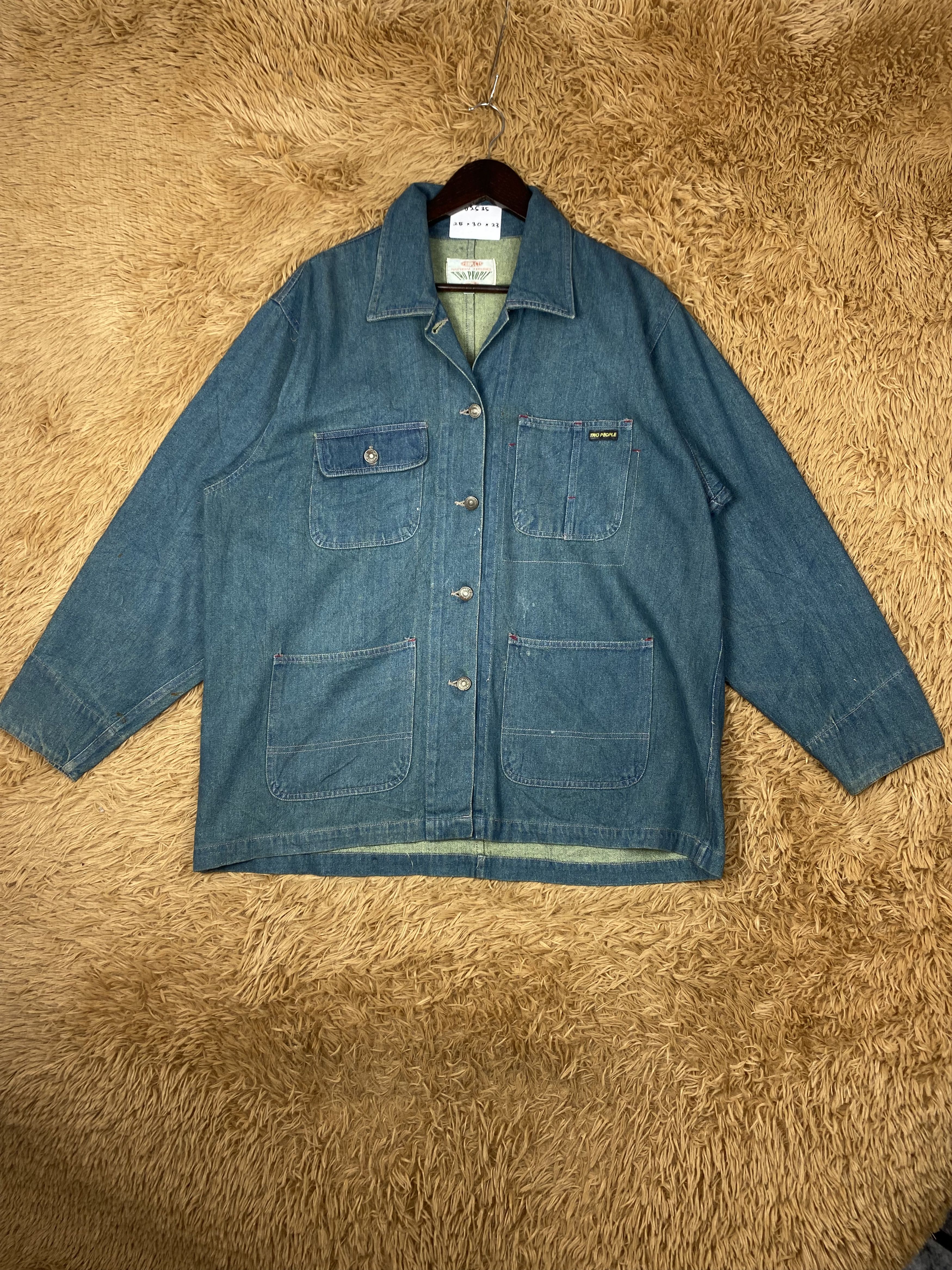 Japanese Brand Vintage Two People Button Up Denim Jacket PJ02535 Size US M / EU 48-50 / 2 - 1 Thumbnail