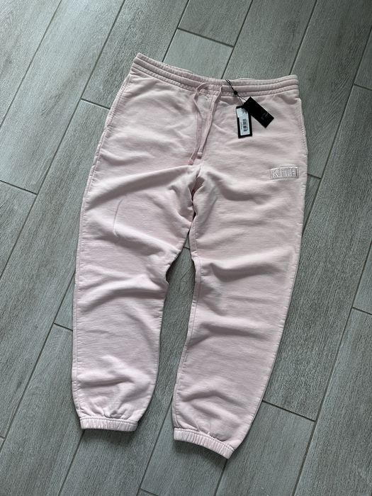 Kith Kith Box Logo Pink Sweatpant Joggers | Grailed