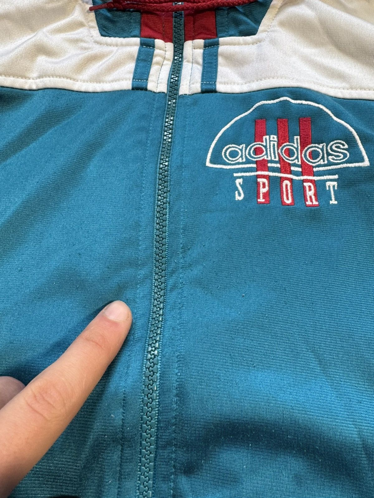 Adidas × Vintage Vintage Adidas Sport Zip Hoodie Size xs Size US XS / EU 42 / 0 - 6 Thumbnail