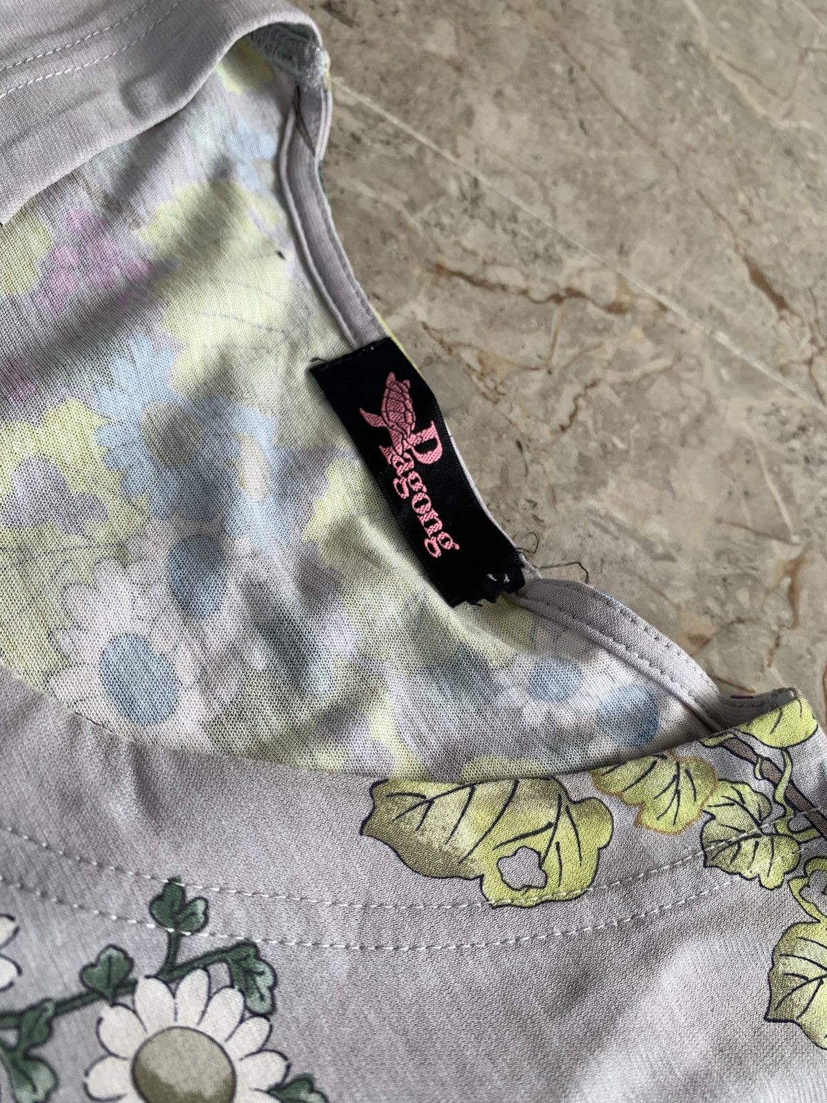 Japanese Brand Pagong All Over Print Flower SS T-Shirt Size M / US 6-8 / IT 42-44 - 2 Thumbnail