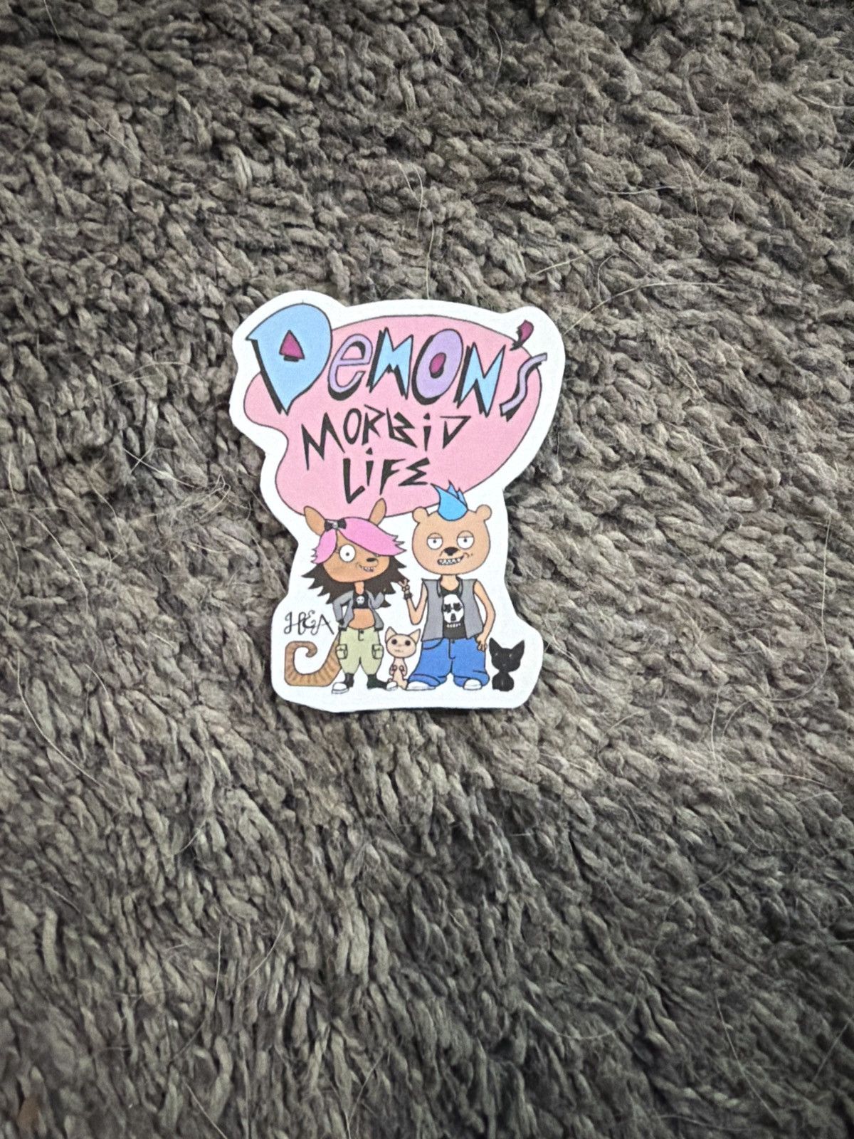 Nickelodeon Demon’s Morbid Life Parody Sticker Size ONE SIZE - 1 Thumbnail