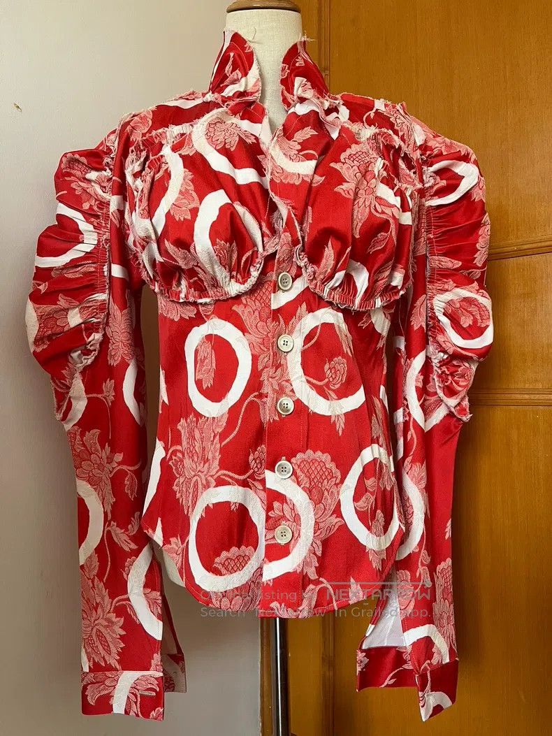 Vivienne Westwood Vivienne Westwood Red Printed Shirt Size M / US 6-8 / IT 42-44 - 1 Thumbnail