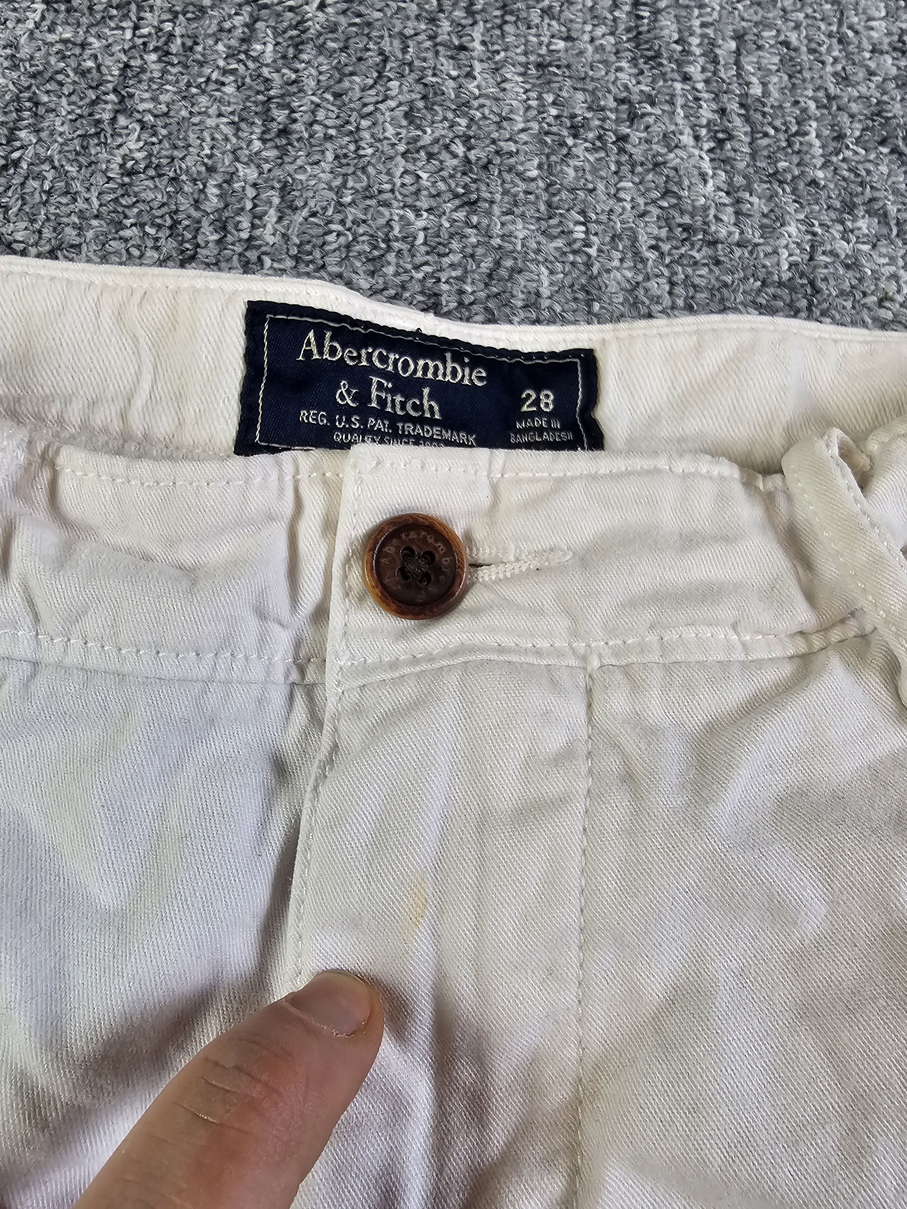 Abercrombie & Fitch Abercrombie & Fitch Khaki Chino Shorts Flat Front Cotton W28 Size US 28 / EU 44 - 5 Thumbnail
