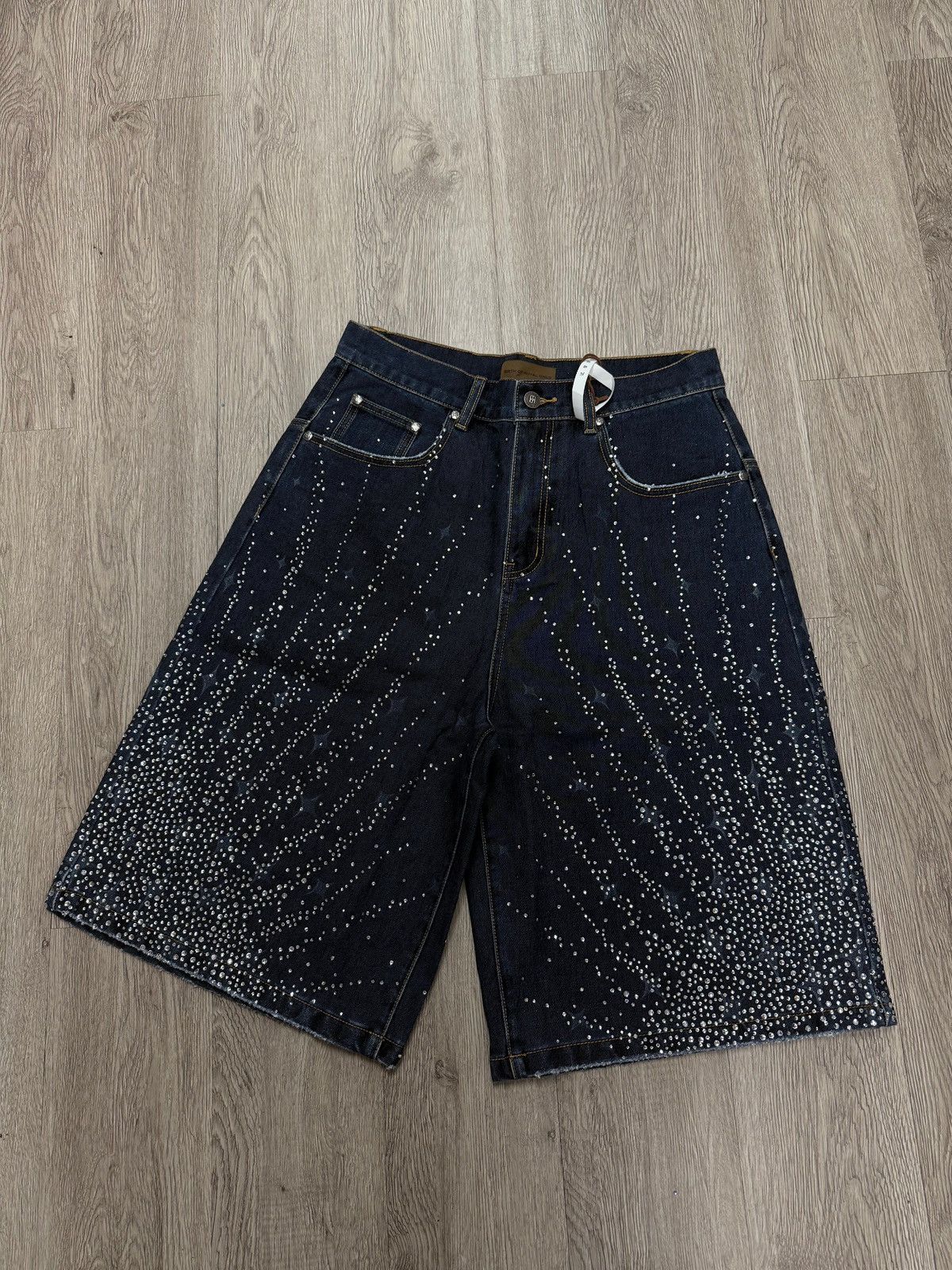 Birth Of  Child Diamond Jorts ブラック Redial 20k Diamond Shorts in Washed Black – Birth Of Royal Child