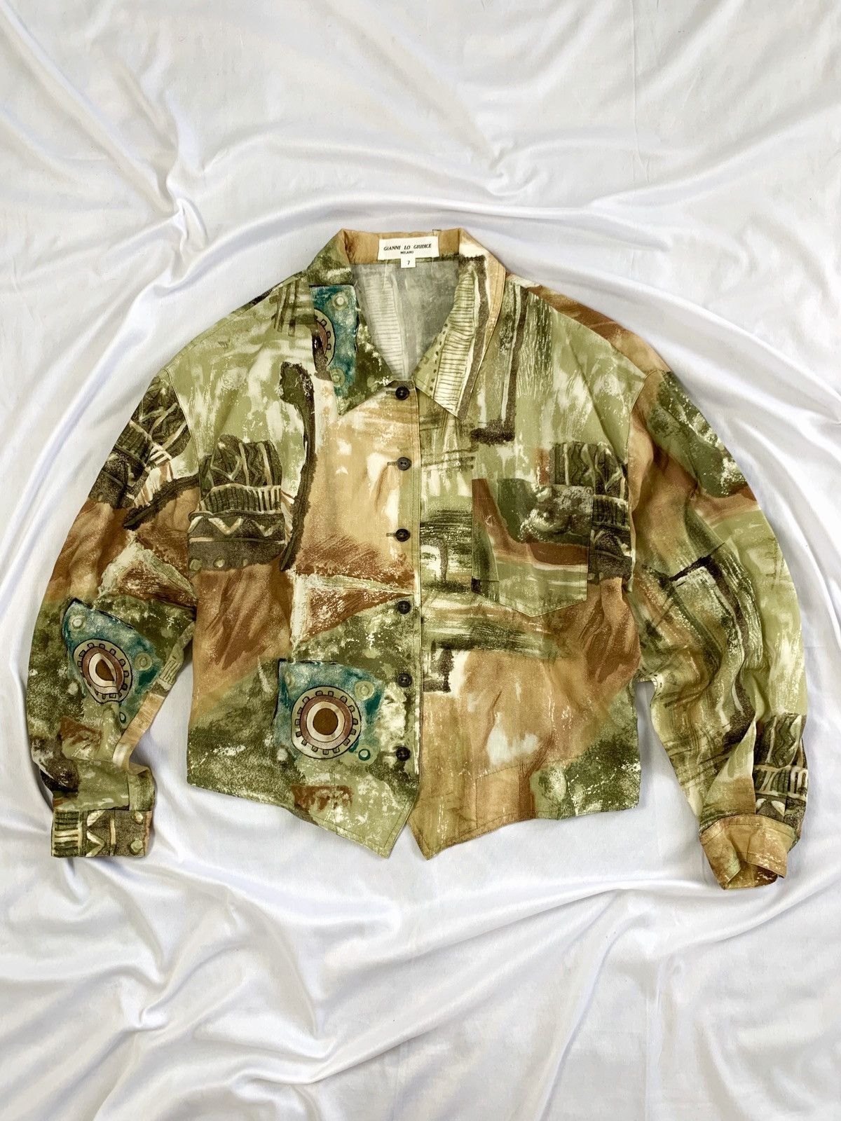 Japanese Brand Vintage blouse versace style Size S / US 4 / IT 40 - 2 Thumbnail