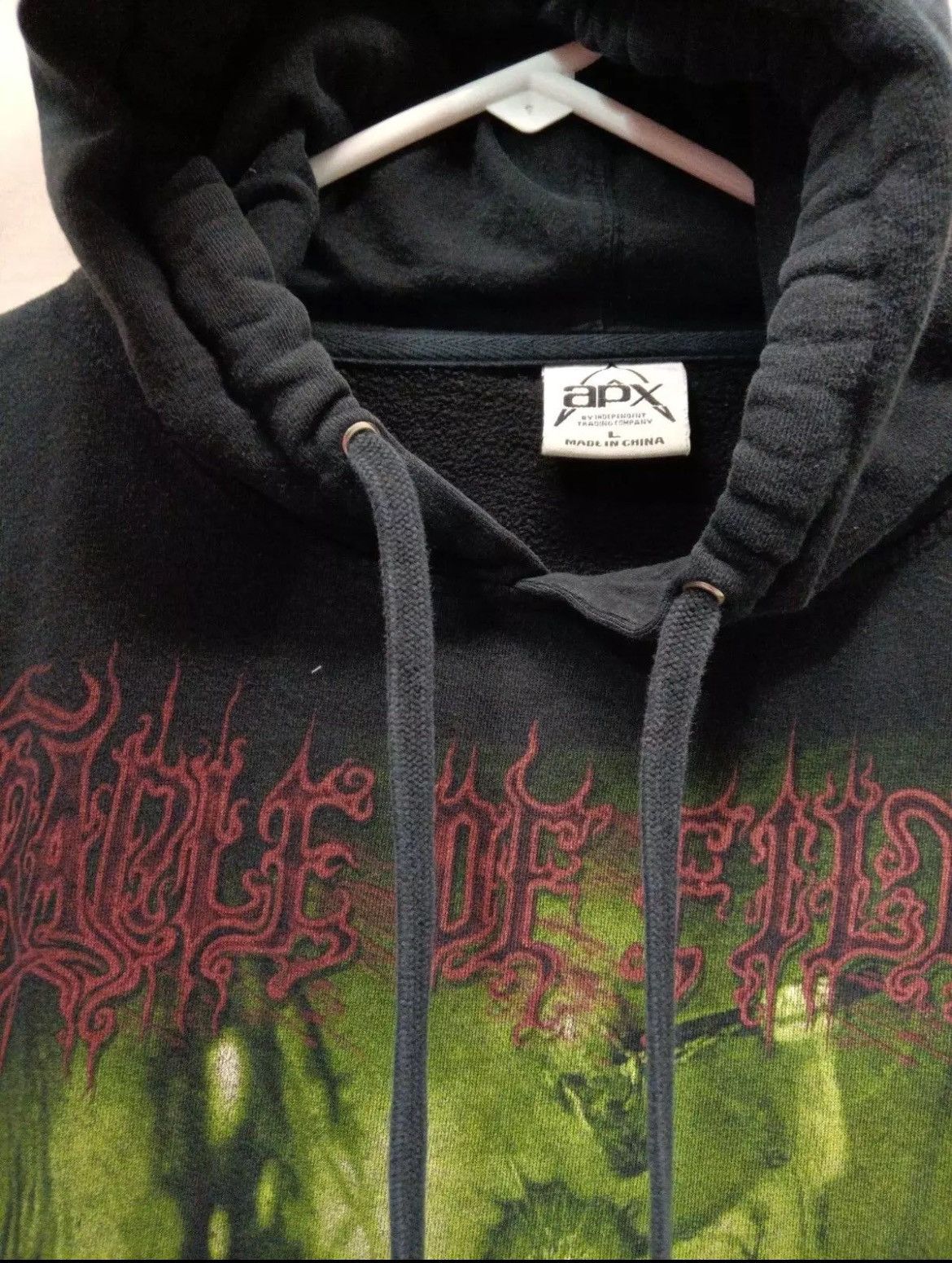 Band Tees × Vintage Vintage Cradle of Filth 2000s Band Hoodie Size US L / EU 52-54 / 3 - 3 Thumbnail