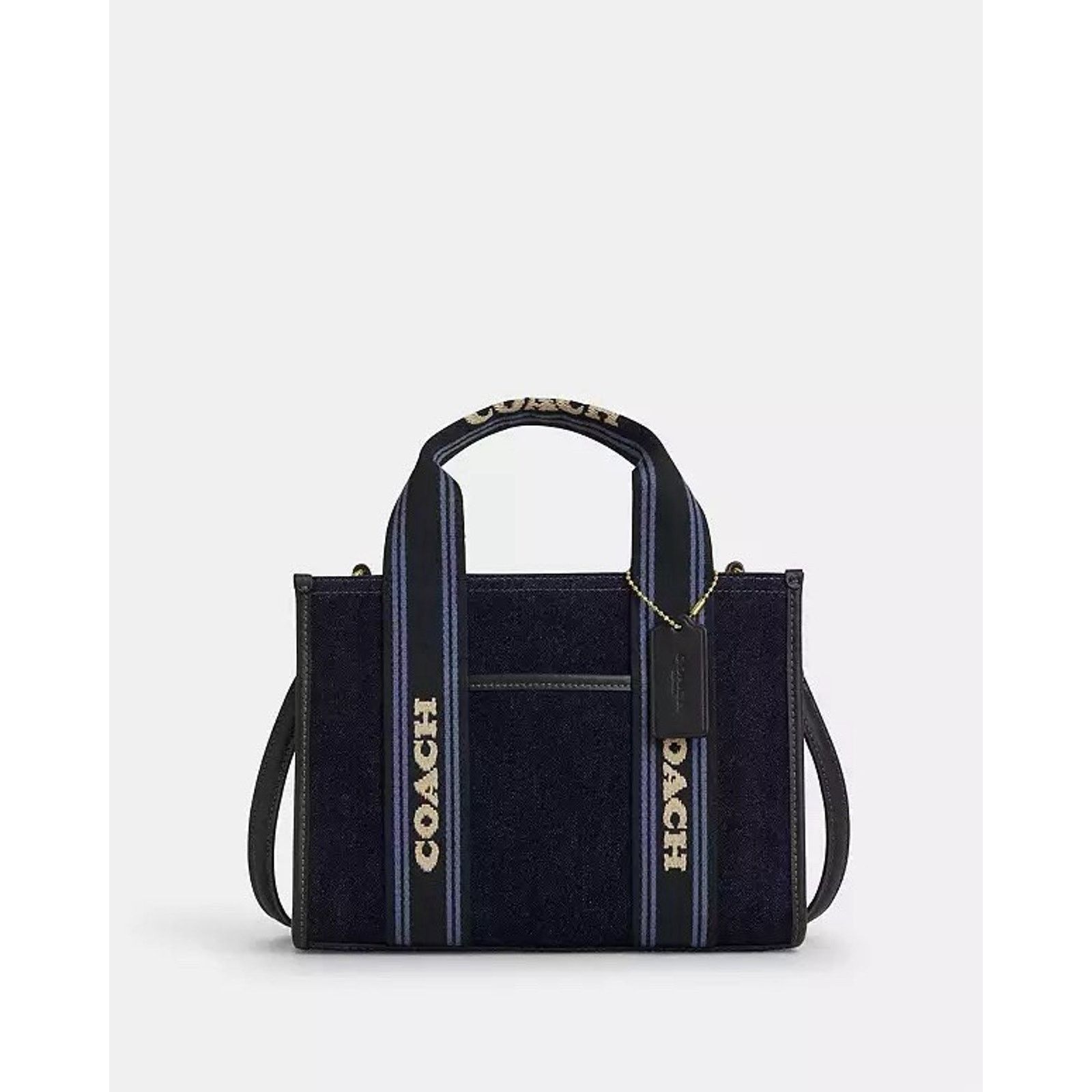 Coach NWT Coach CCL67 Smith Tote Bag 24 Leather Dark Denim Multi Size ONE SIZE - 6 Thumbnail
