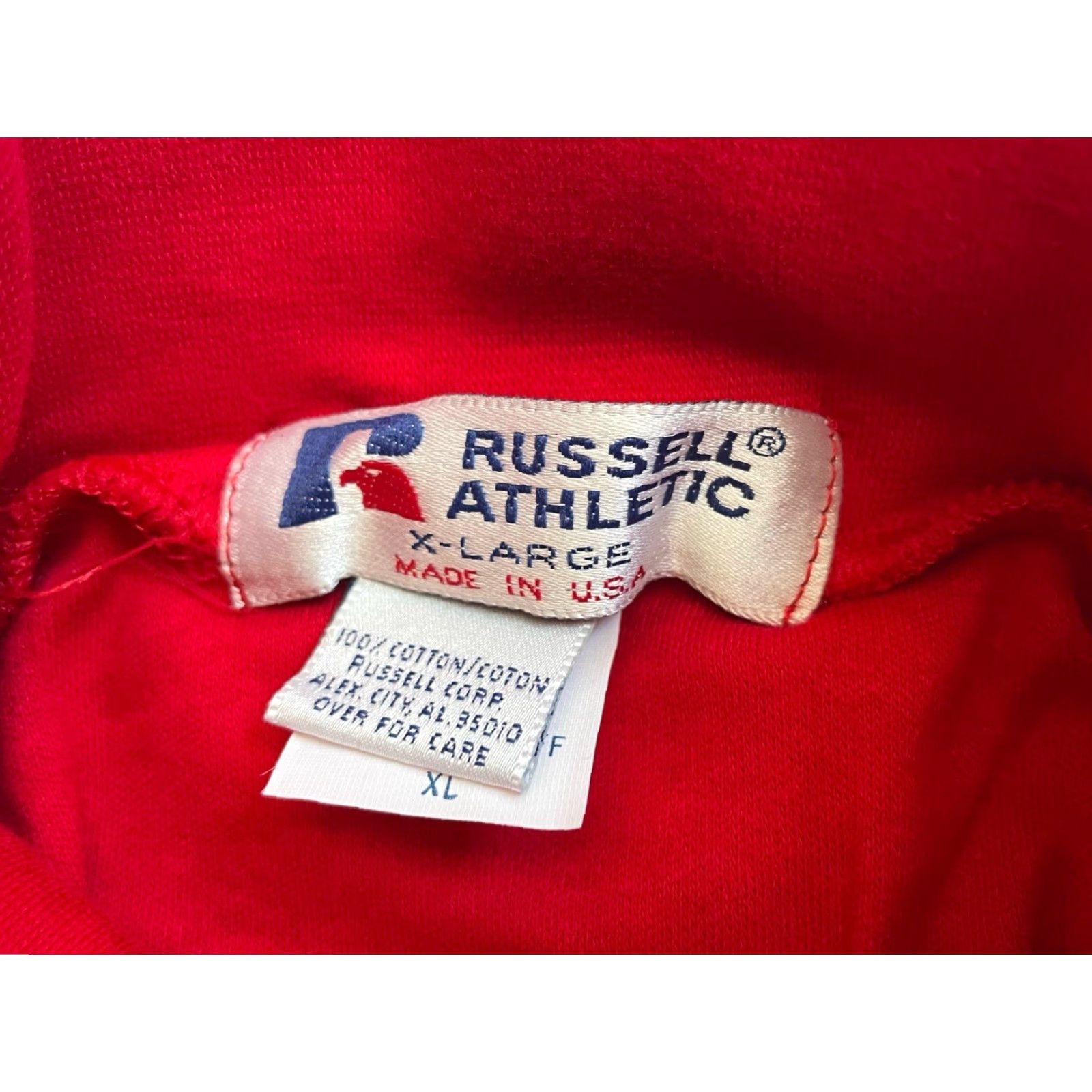 Russell Athletic VINTAGE Russell Athletic Turtleneck Shirt Mens XL Red 90s USA Made Deadstock NWT NIP Cotton Long Sleeve Sweatshirt Foldover Collar Boys? Wait. Size US XL / EU 56 / 4 - 5 Thumbnail