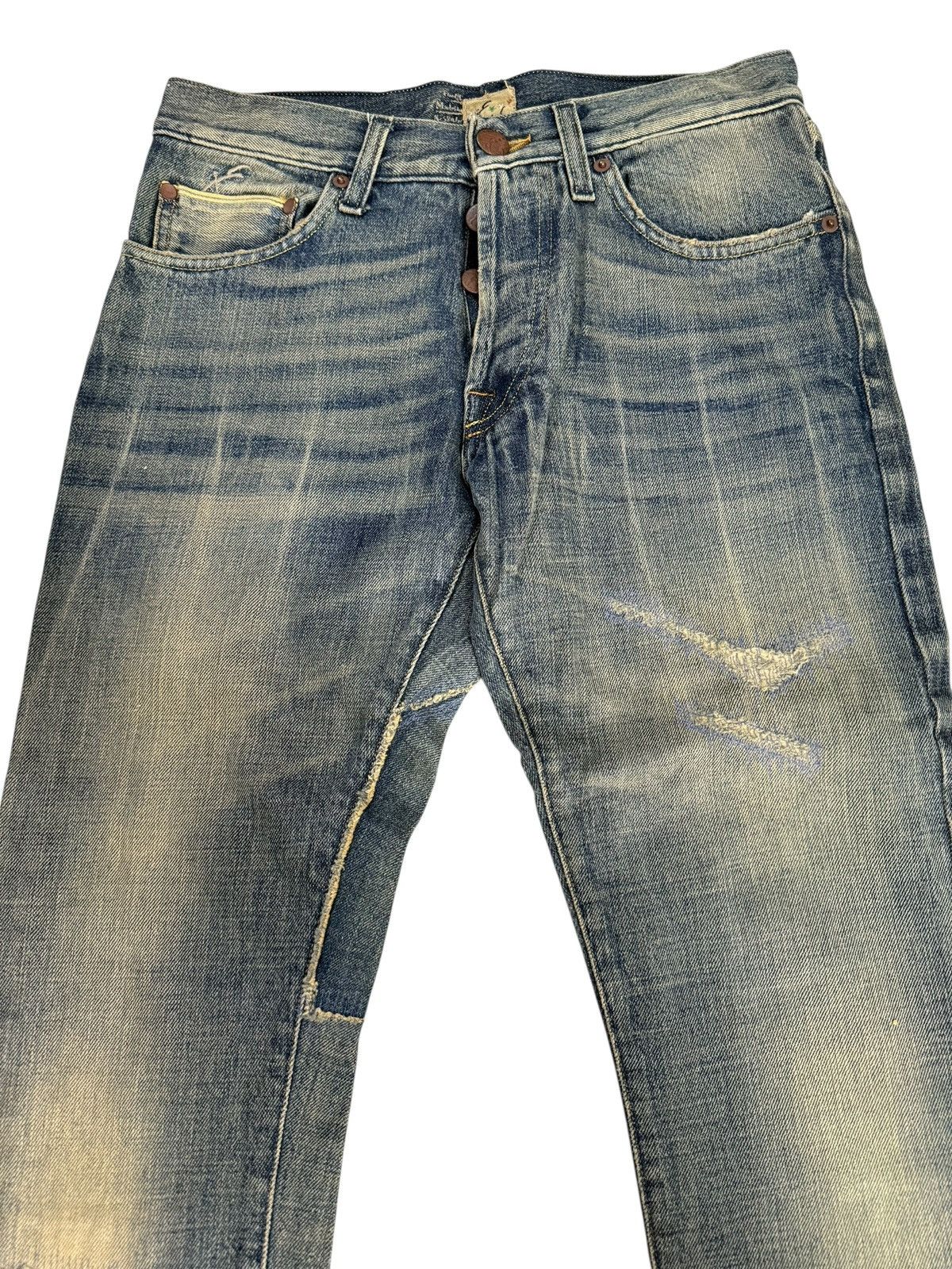 Energie Patchwork Jeans Distressed Energie Italy Selvedge Denim Size US 28 / EU 44 - 2 Thumbnail