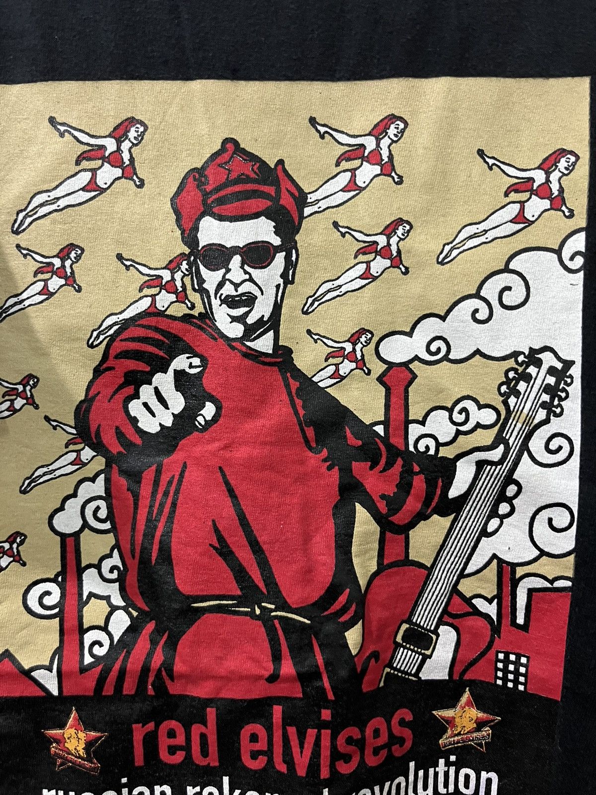 Band Tees 🔥 RED ELVISES RUSSIAN Misfits Sex Pistols alike Tshirts Size US L / EU 52-54 / 3 - 3 Thumbnail