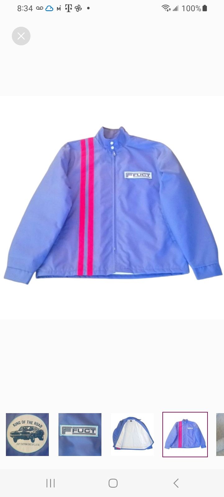 FUCT FUCT 3M Reflective Stripe Racing Jacket Size US L / EU 52-54 / 3 - 7 Thumbnail