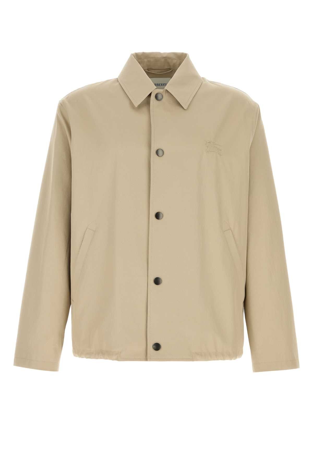 Burberry Cappuccino Gabardine Jacket Size US XL / EU 56 / 4 - 1 Thumbnail