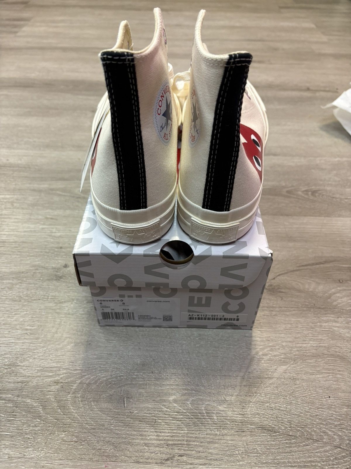 CDG by Comme des Garcons × Converse Play Converse ‘70 High Size US 6 / EU 39 - 7 Thumbnail