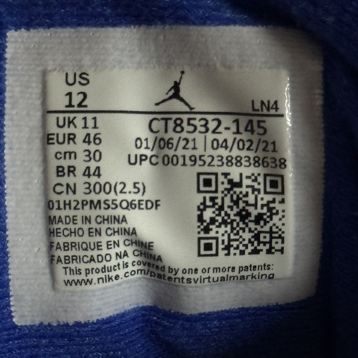 Jordan Brand Air Jordan 3 retro “Racer Blue” Size US 12 / EU 45 - 8 Thumbnail