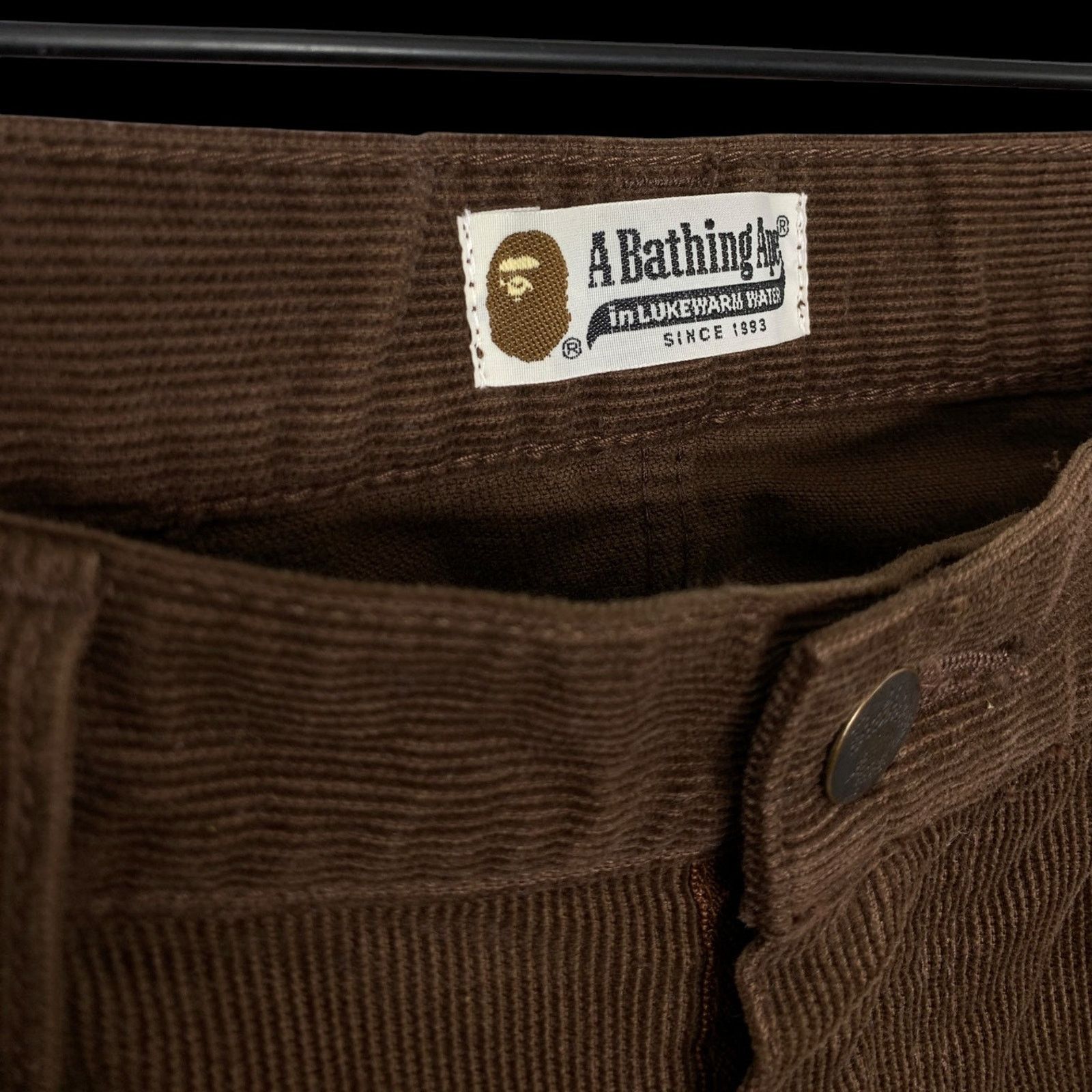 Bape OG Corduroy Pants (Brown) | L (~34) Size US 34 / EU 50 - 7 Thumbnail