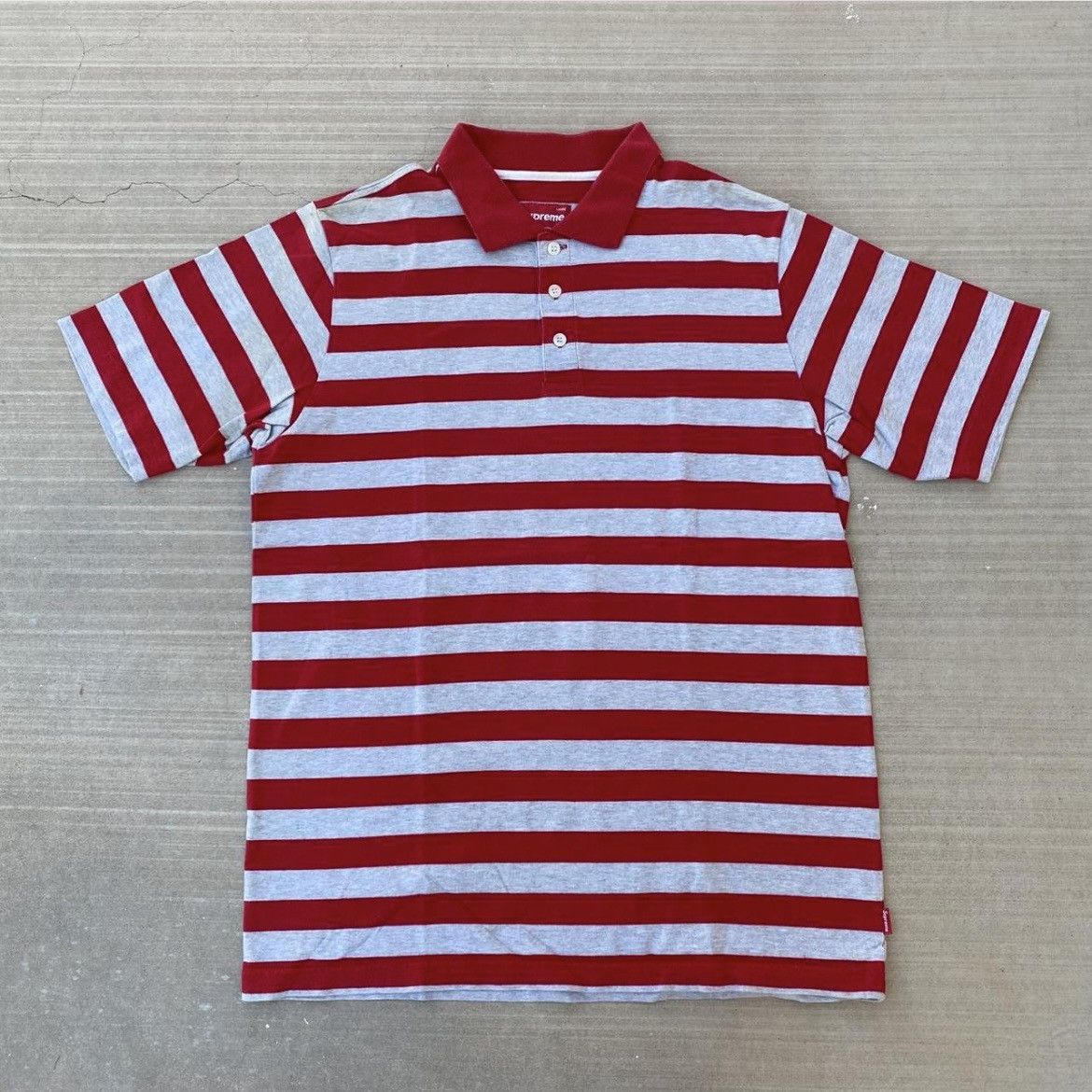 Supreme Stripe Polo Shirt Size US L / EU 52-54 / 3 - 1 Thumbnail