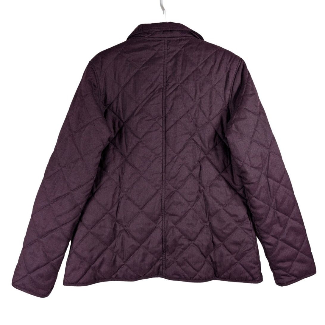 Barbour Barbour Skye Quilted Jacket Purple Women’s Size 12 USED Size XL / US 12-14 / IT 48-50 - 2 Thumbnail